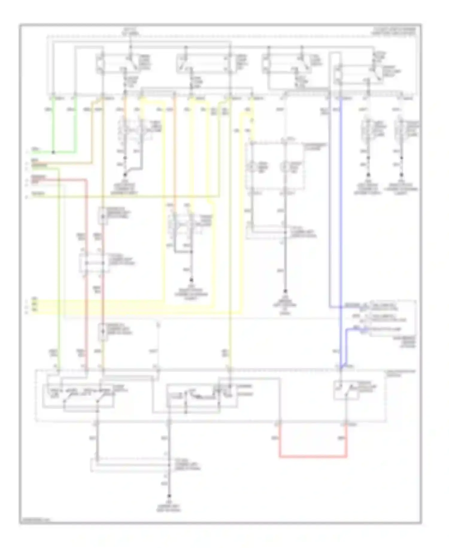 Wiring diagram right front fog lamp for Kia Sorento I facelift (2006-2011) (2 of 3)