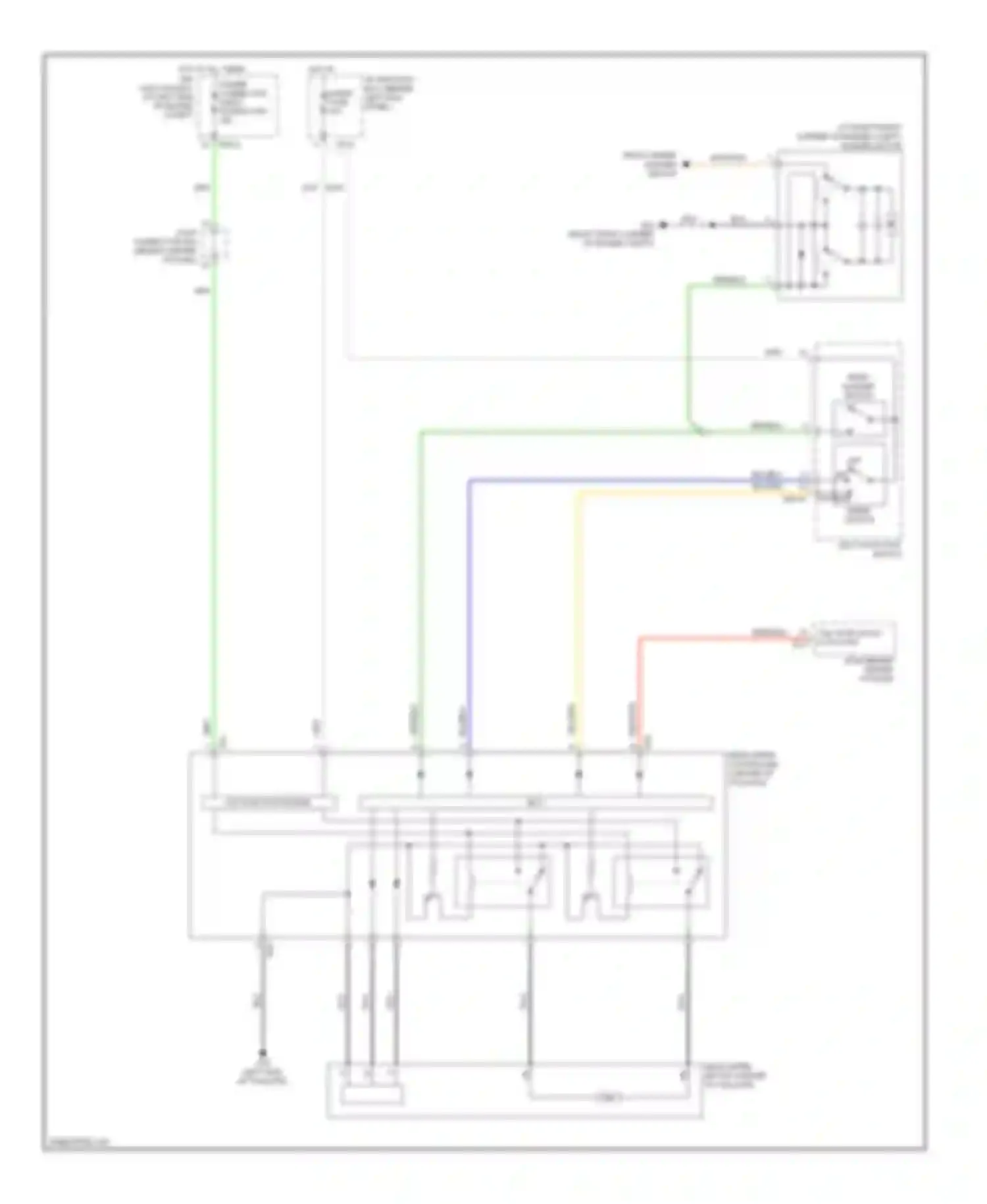 Wiring diagram r/wpr fuse for Kia Sorento I facelift (2006-2011) (5 of 5)