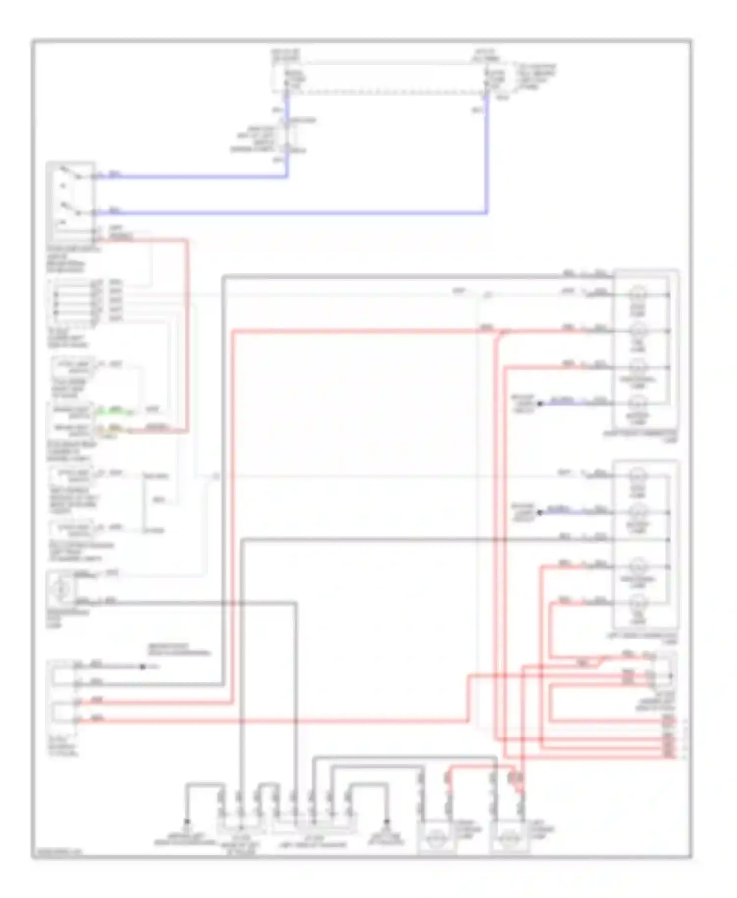 Wiring diagram stop lamp for Kia Sorento I facelift (2006-2011) (1 of 2)