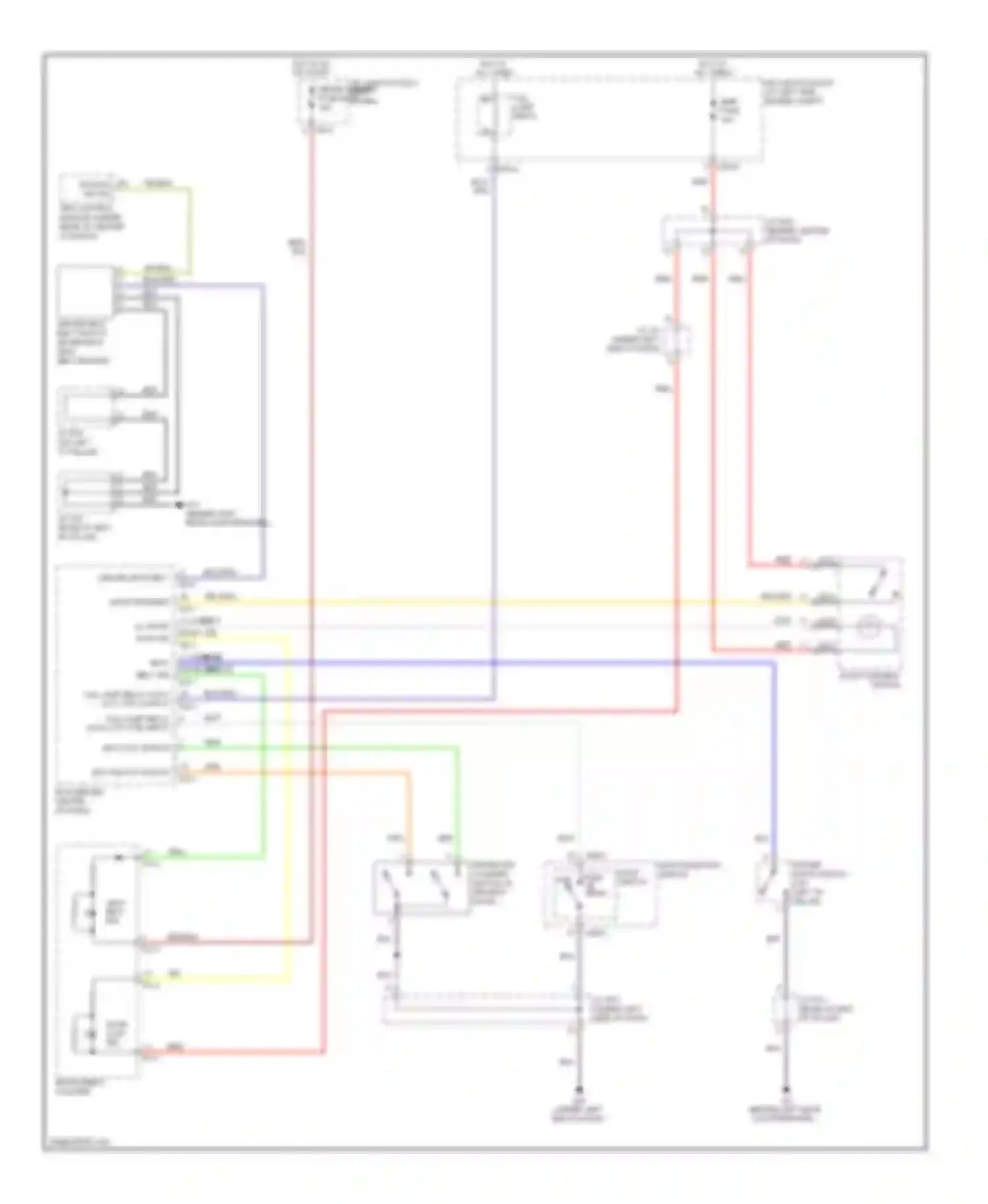 Wiring diagram tail lamp relay auto cut ctrl input for Kia Sorento I facelift (2006-2011) (1 of 1)
