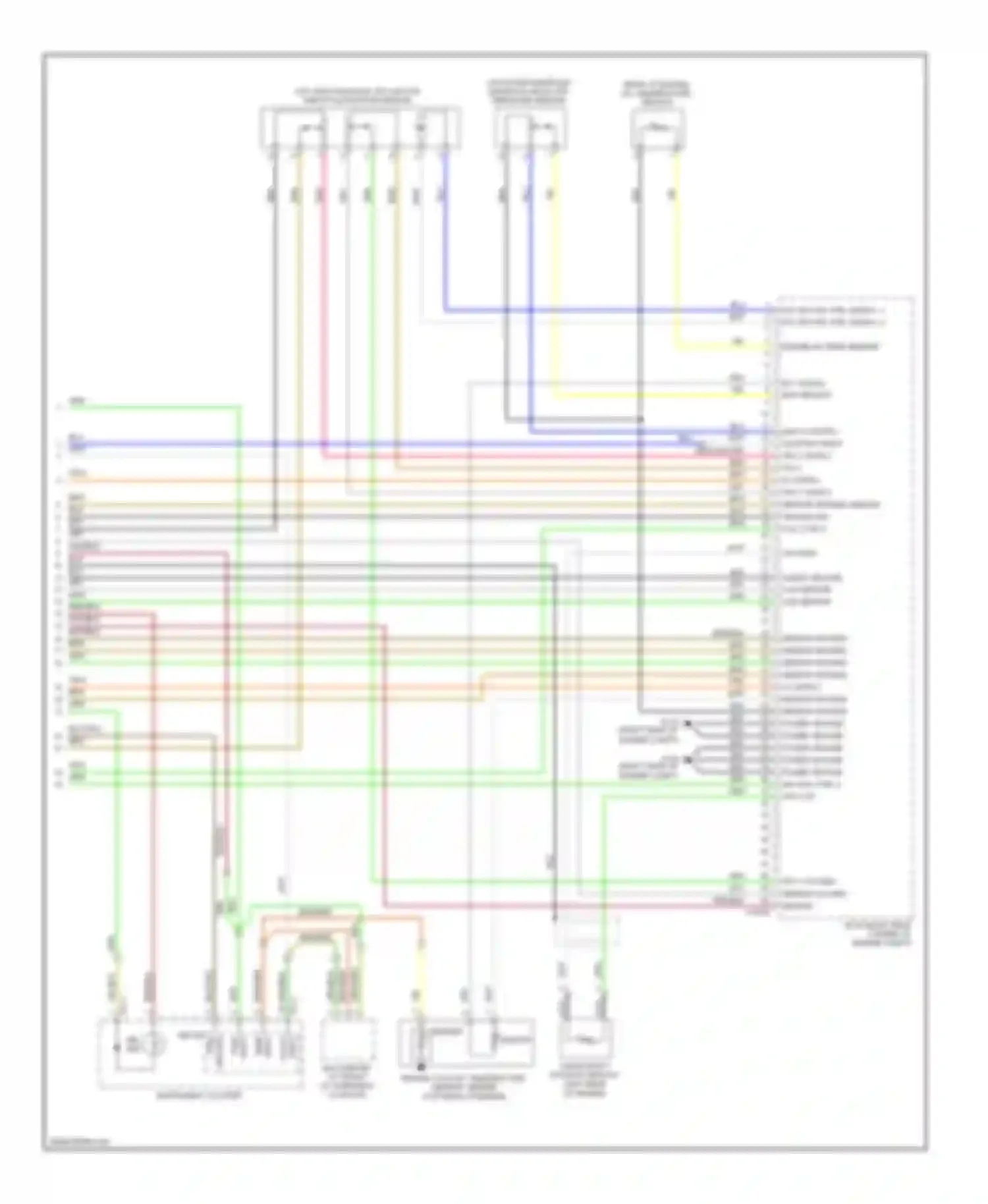 Wiring diagram temp input for Kia Sorento I facelift (2006-2011) (1 of 2)