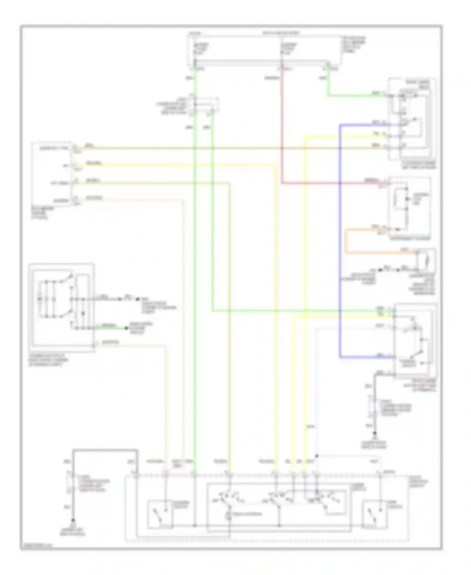 Wiring diagram washer fluid level for Kia Sorento I facelift (2006-2011) (1 of 1)