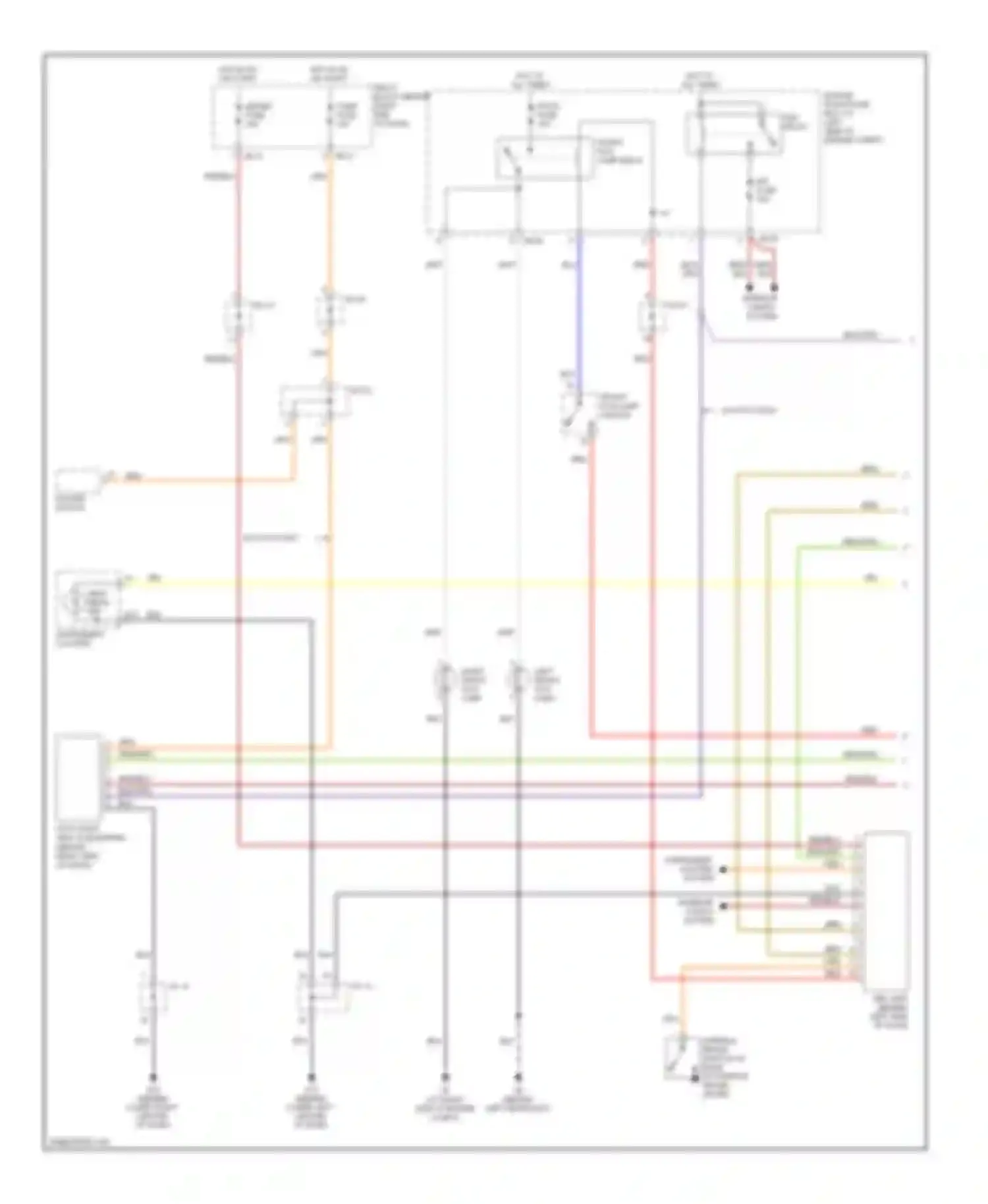 Sorento Kia I (2002-2006): Headlights circuit, with drl (1 of 2)