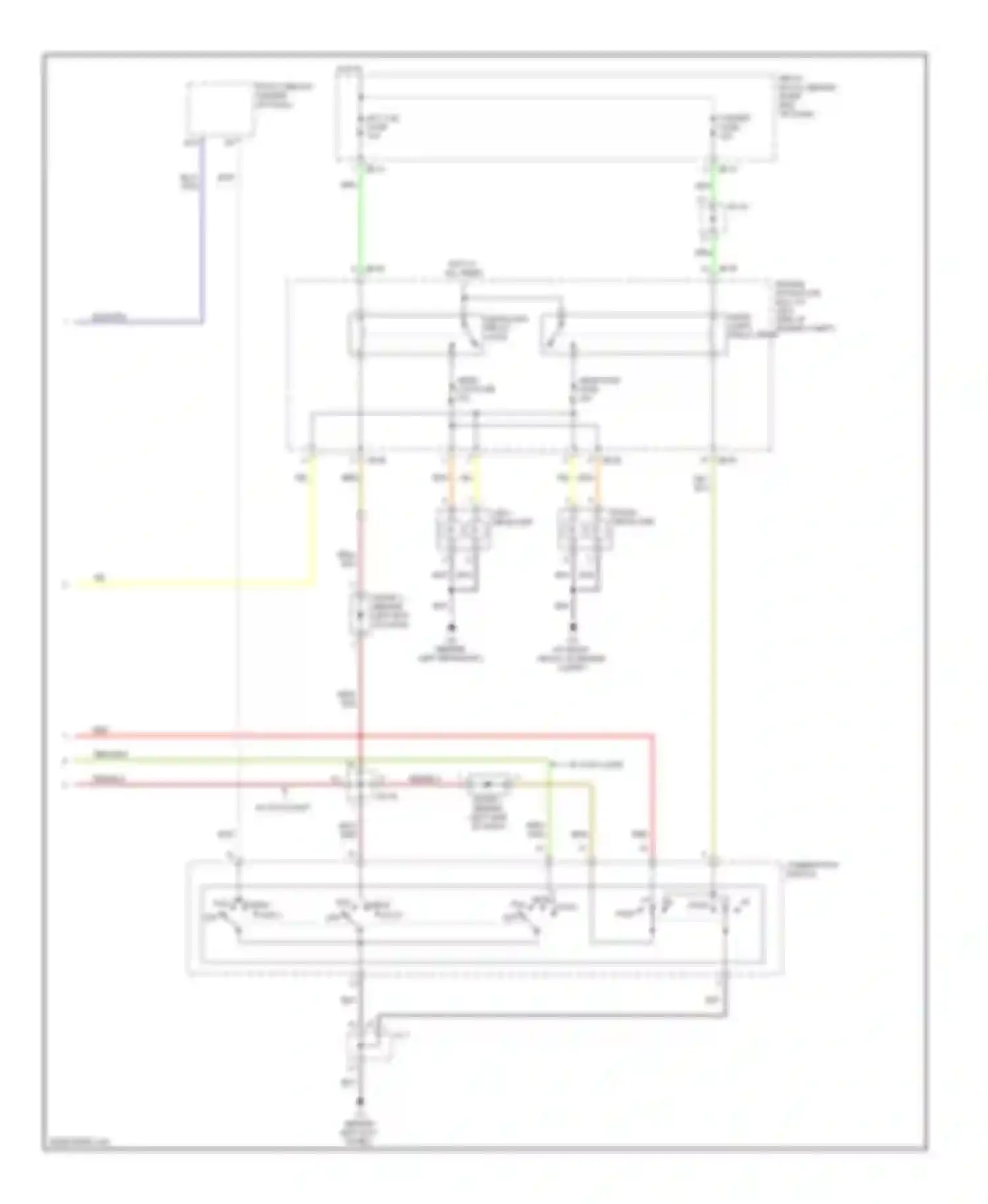 Sorento Kia I (2002-2006): Headlights circuit, without drl (2 of 2)