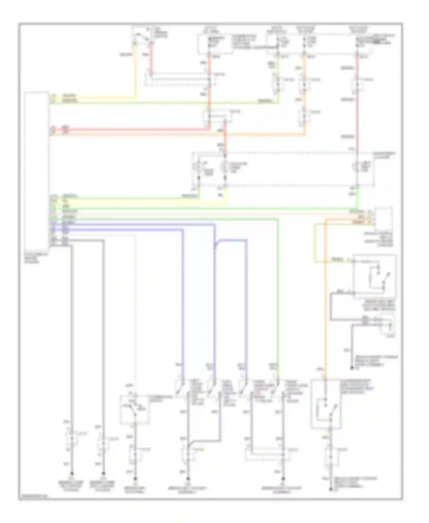 Sorento Kia I (2002-2006): Warning systems circuit