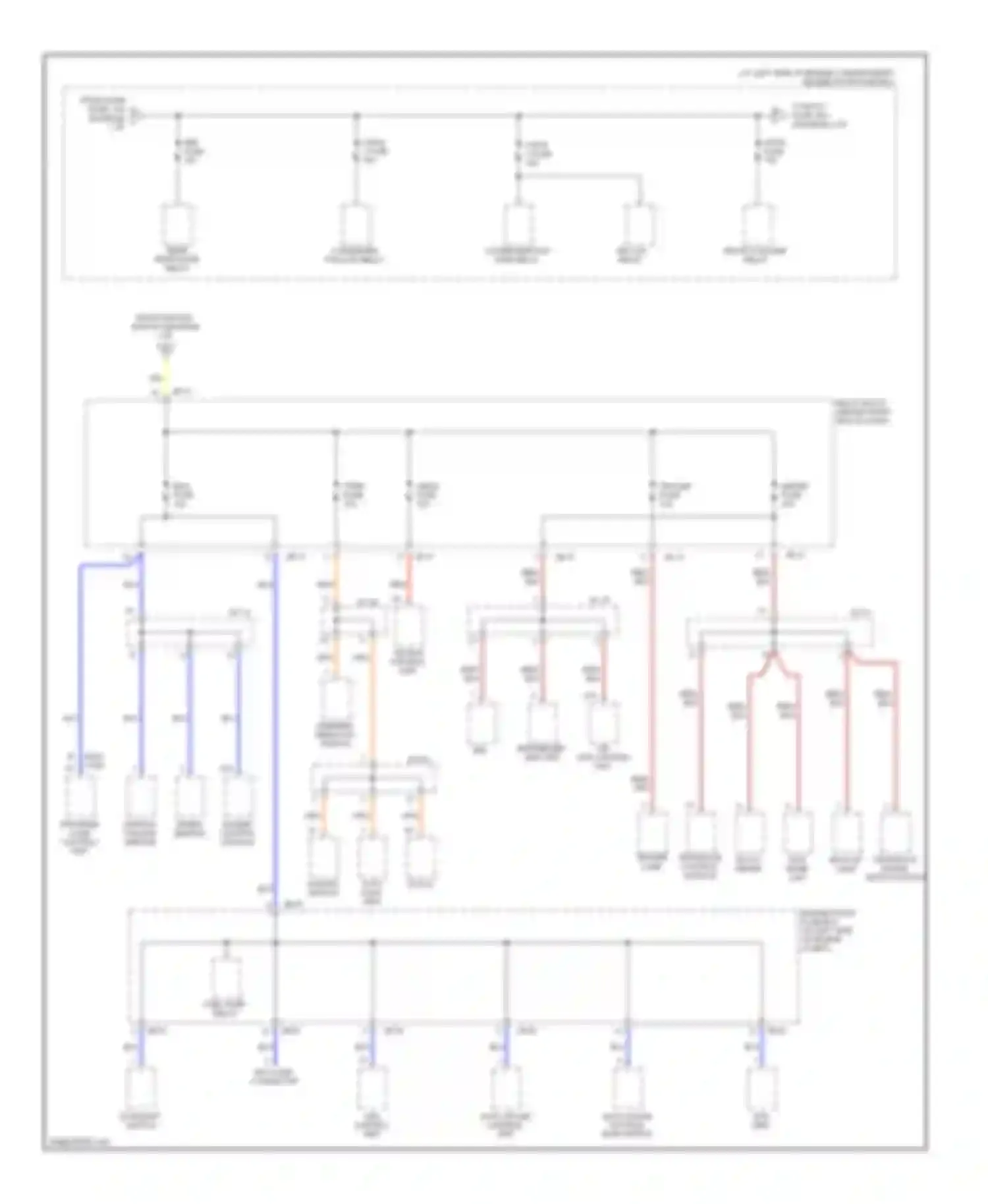 Wiring diagram abs control unit for Kia Sorento I (2002-2006) (3 of 3)