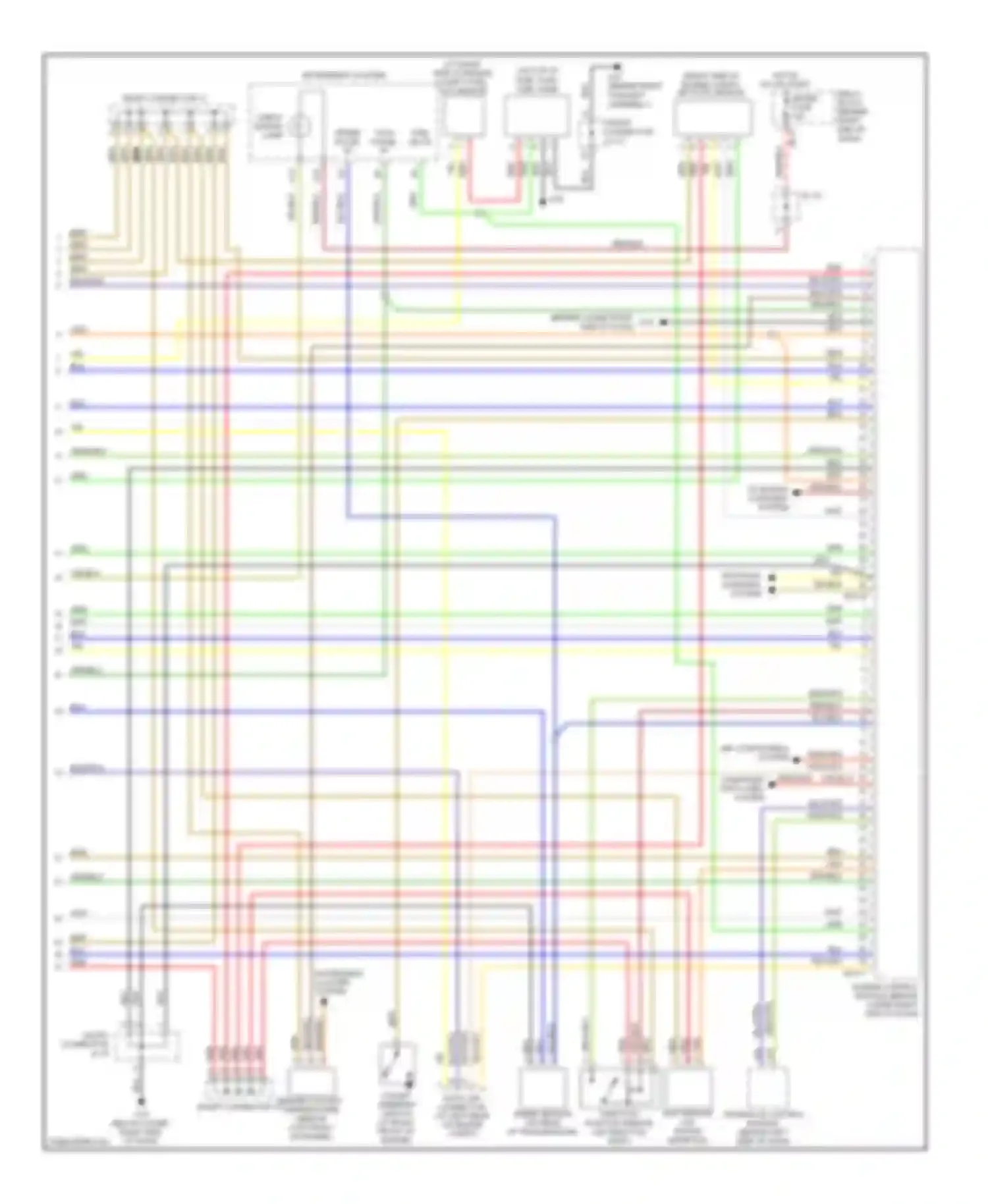 Wiring diagram check engine lamp for Kia Sorento I (2002-2006)