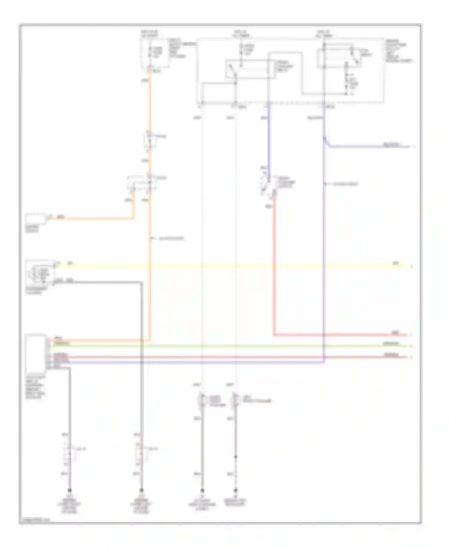 Wiring diagram front foglamp relay for Kia Sorento I (2002-2006) (1 of 2)