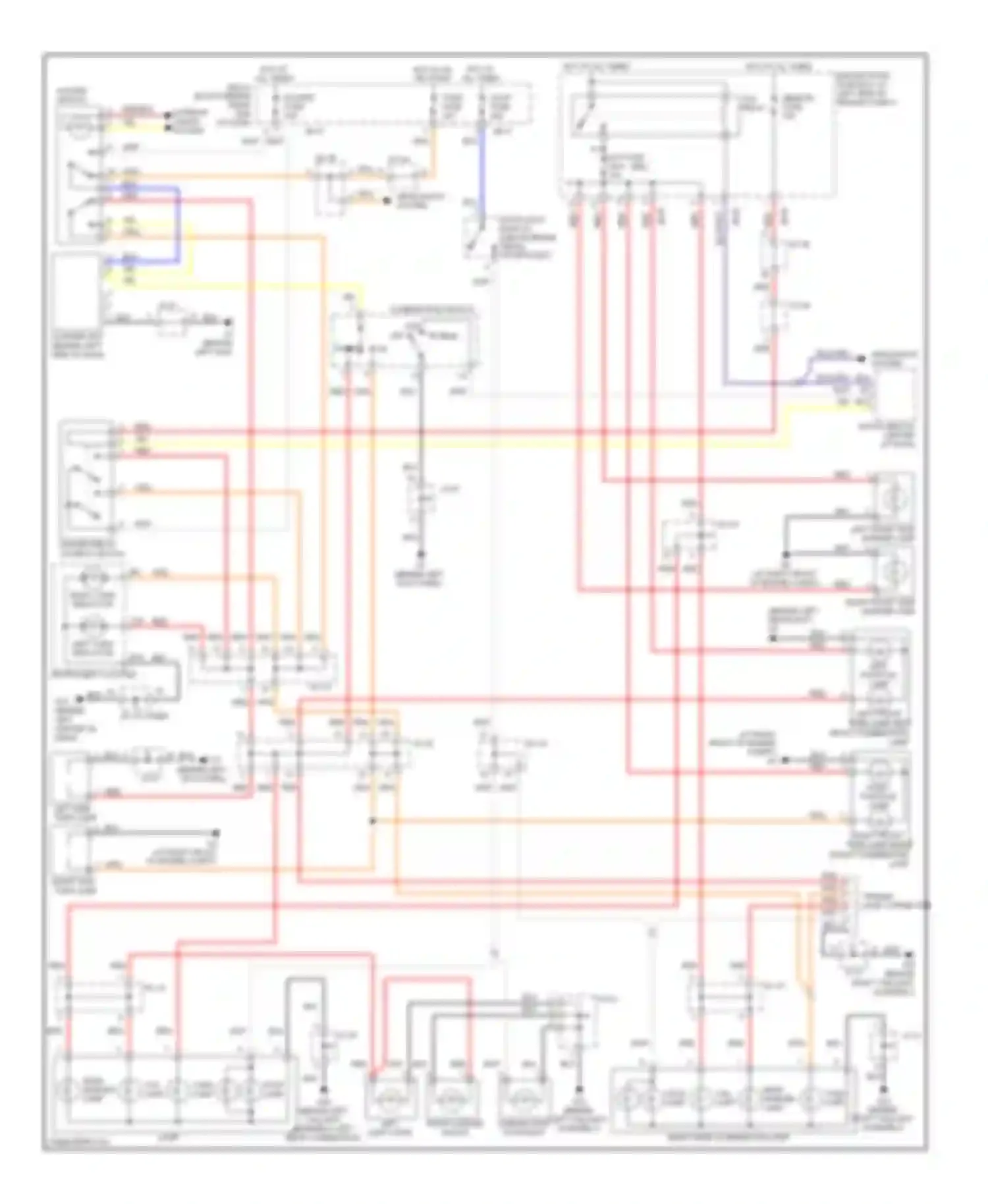 Wiring diagram left turn indicator for Kia Sorento I (2002-2006)