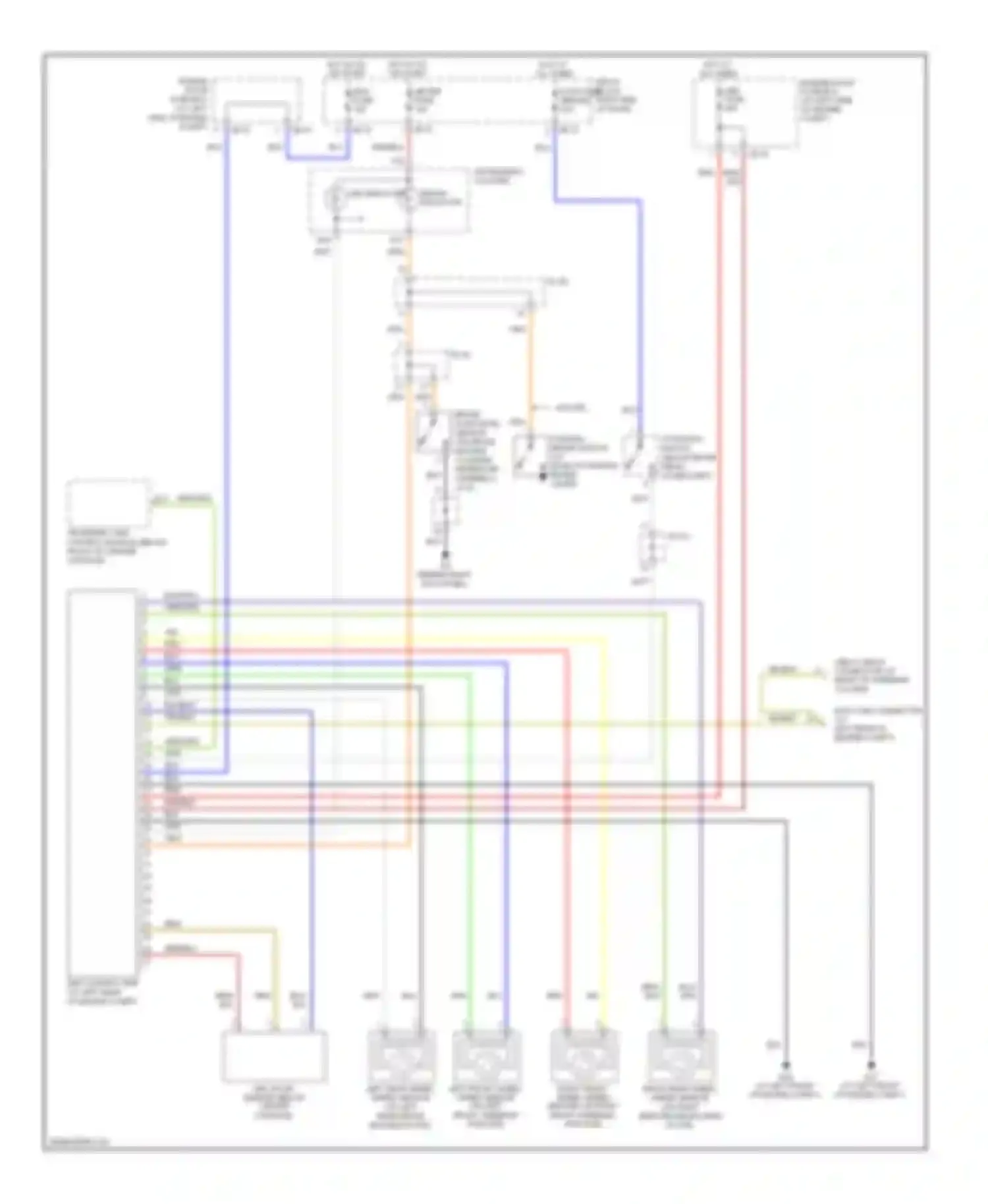 Wiring diagram relay block for Kia Sorento I (2002-2006)