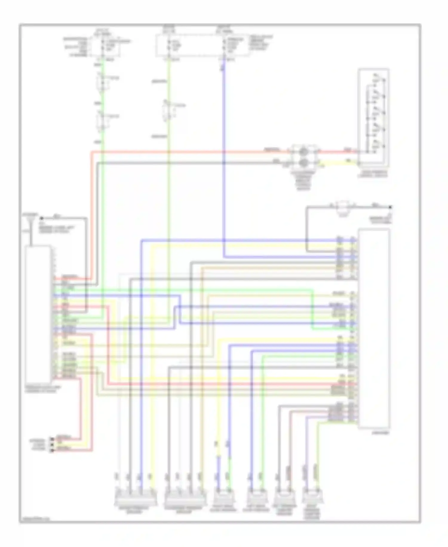 Wiring diagram clockspring/ steering remote control switch for Kia Sorento I (2002-2006)