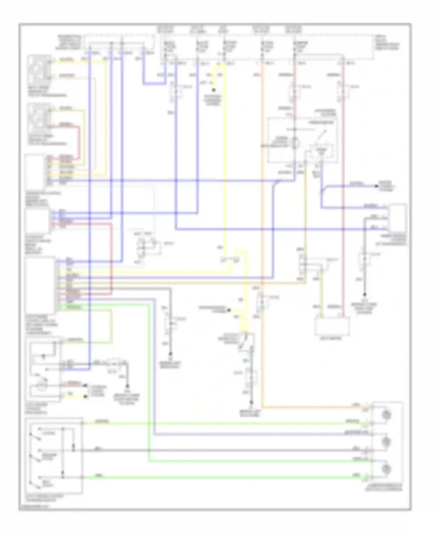Wiring diagram engine control system for Kia Sorento I (2002-2006)