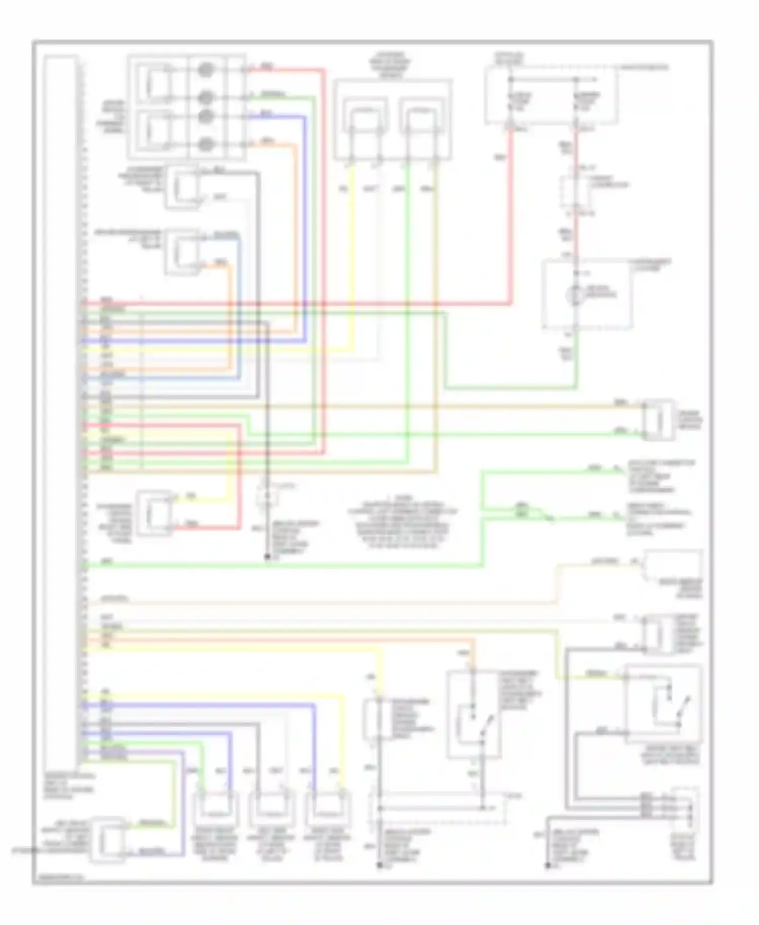 Wiring diagram hot in on or start for Kia Sorento I (2002-2006) (17 of 17)