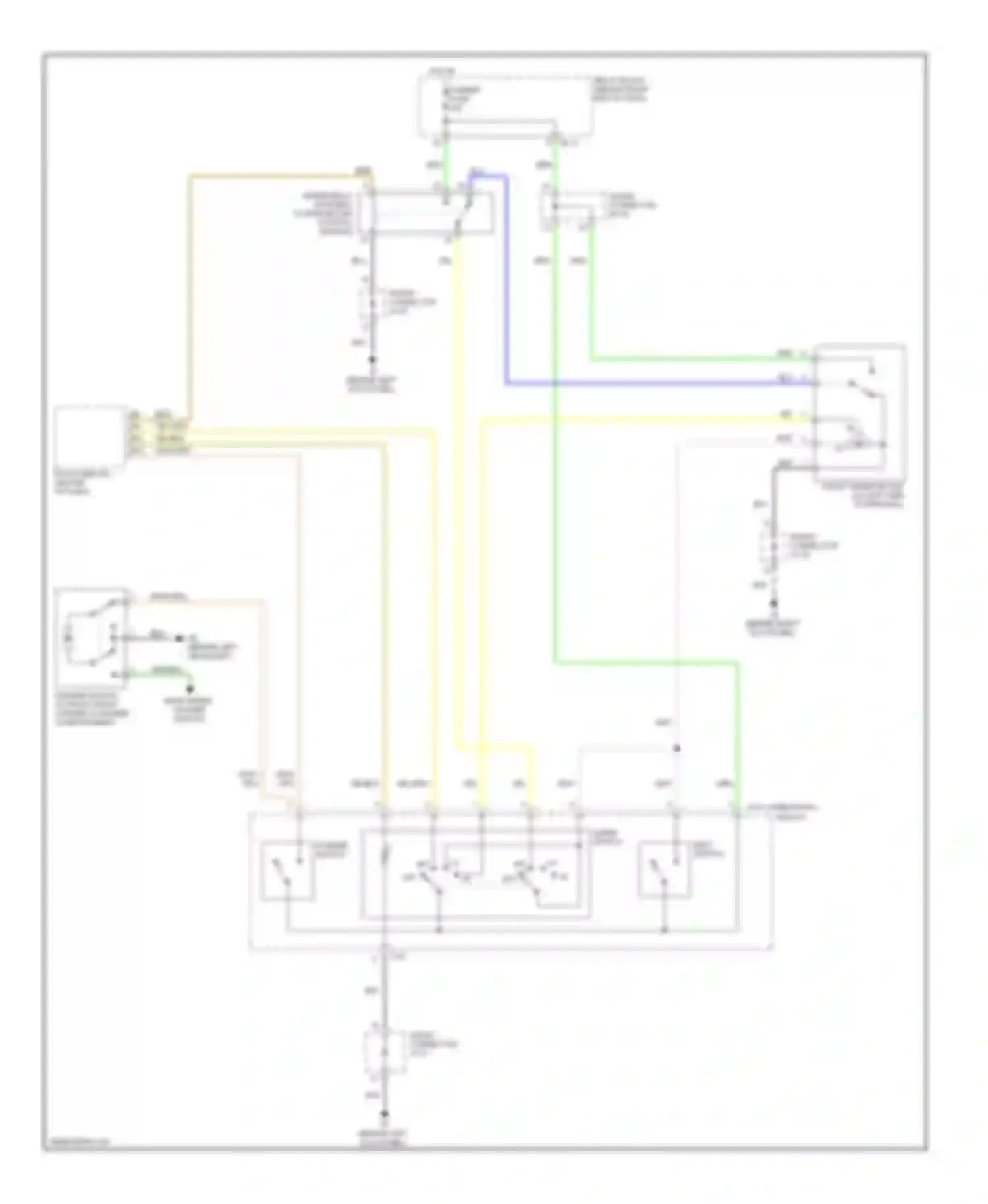 Wiring diagram f/wiper fuse for Kia Sorento I (2002-2006)