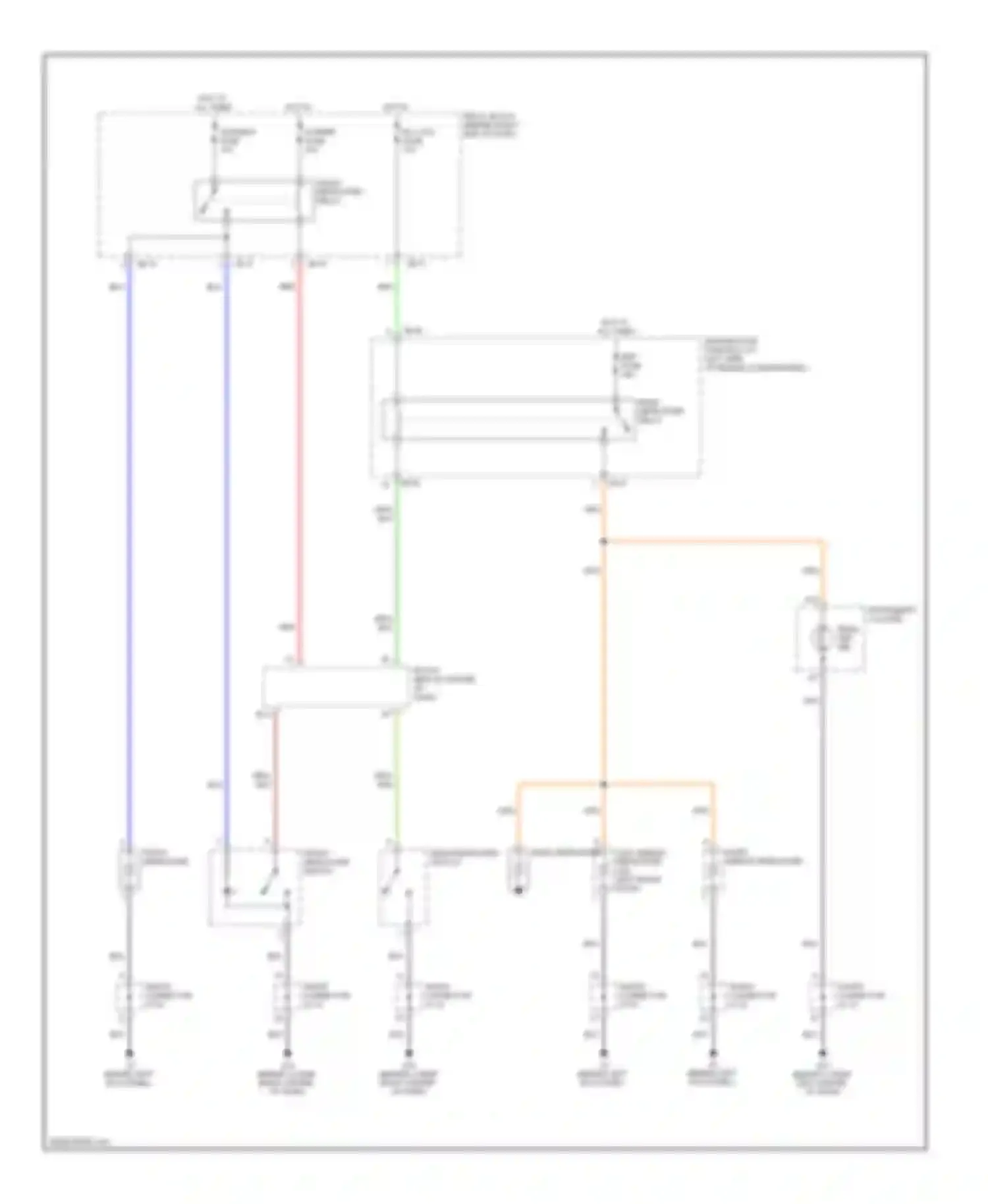 Wiring diagram f/wiper fuse for Kia Sorento I (2002-2006)