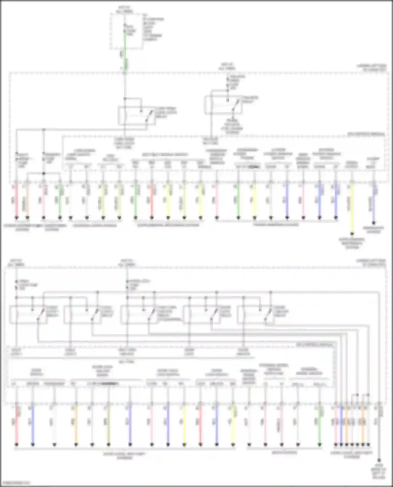 Sorento Kia IV facelift (2023-2024): Integrated control unit circuit, except hybrid (1 of 2)