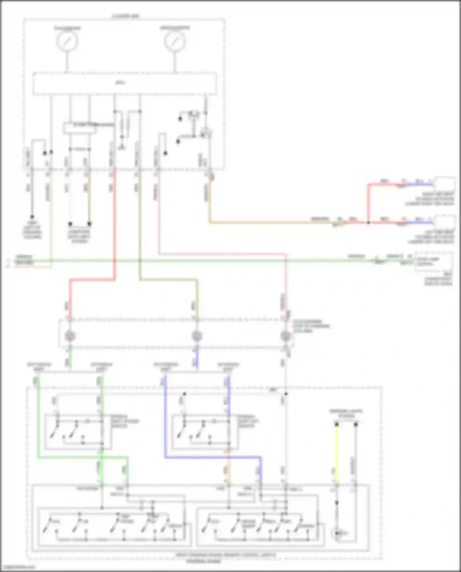 Sorento Kia IV facelift (2023-2024): Cruise control circuit, except hybrid (3 of 3)