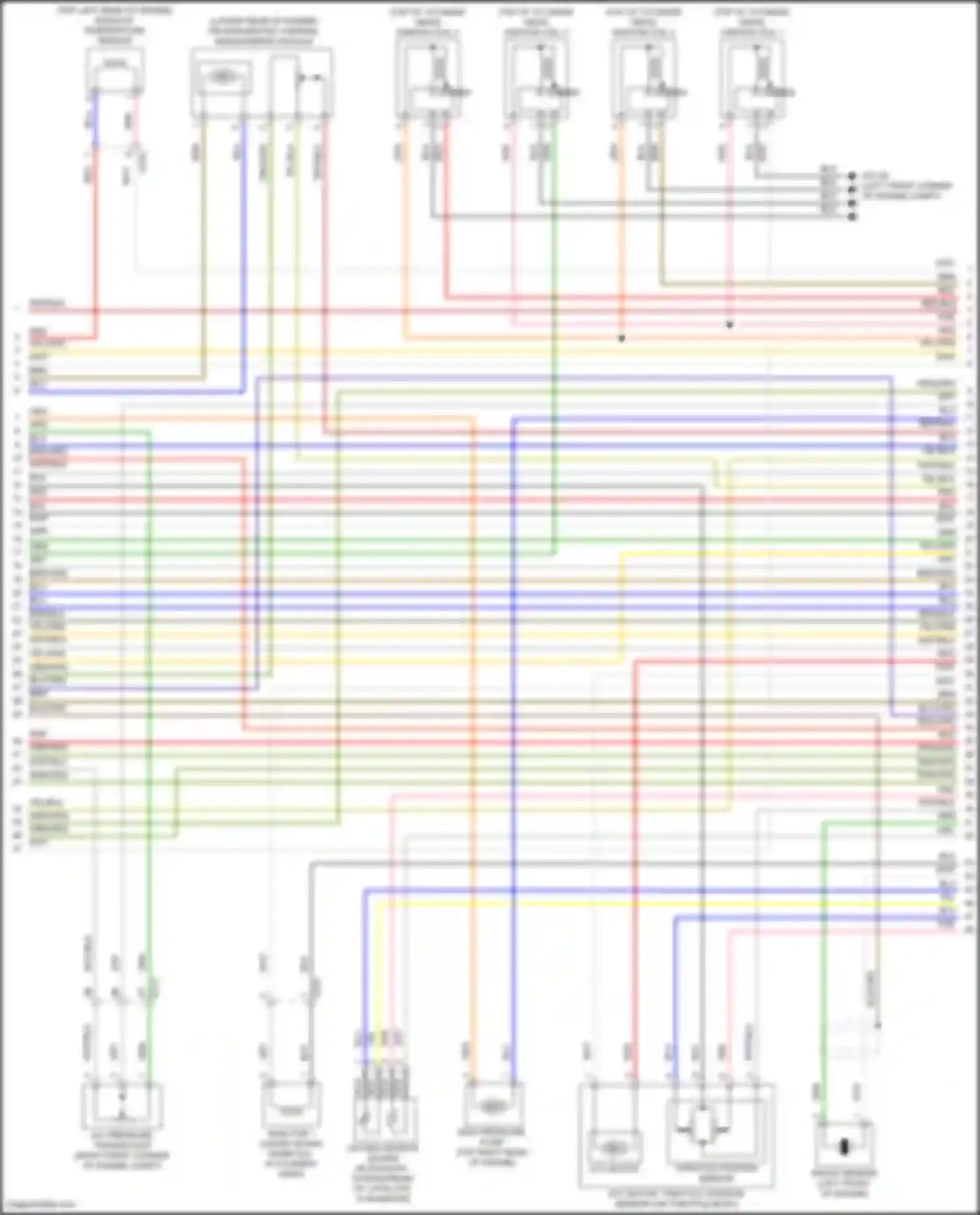 Sorento Kia IV facelift (2023-2024): Wiring diagram engine performance 1.6l turbo hybrid, engine controls circuit (2 of 8)