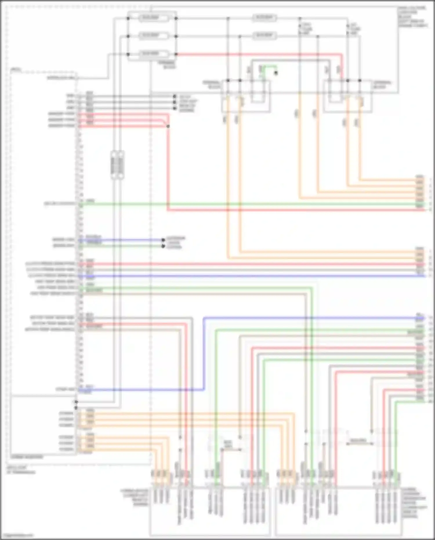 Sorento Kia IV facelift (2023-2024): Wiring diagram engine performance 1.6l turbo hybrid, hybrid control circuit (1 of 7)