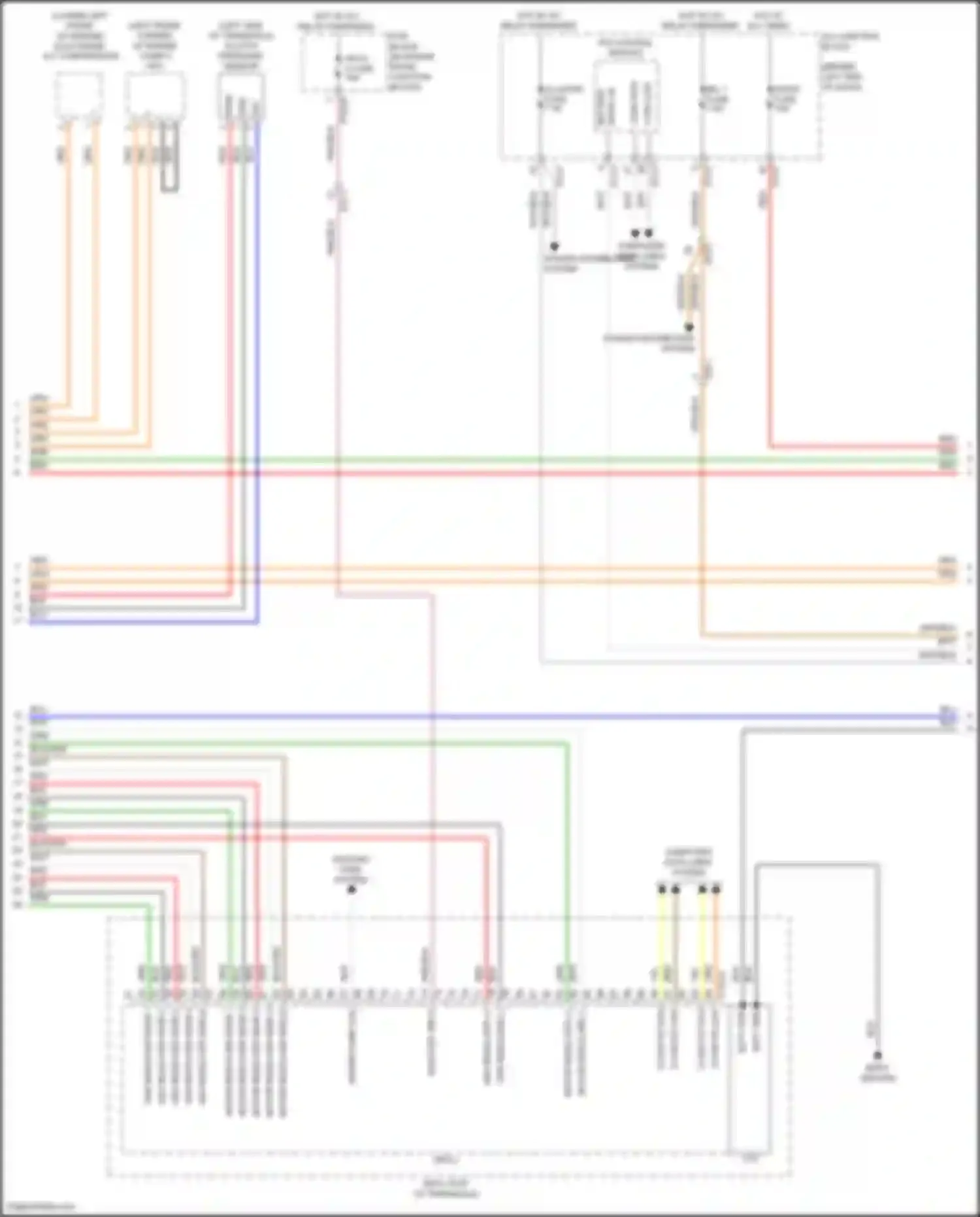 Sorento Kia IV facelift (2023-2024): Wiring diagram engine performance 1.6l turbo hybrid, hybrid control circuit (2 of 7)