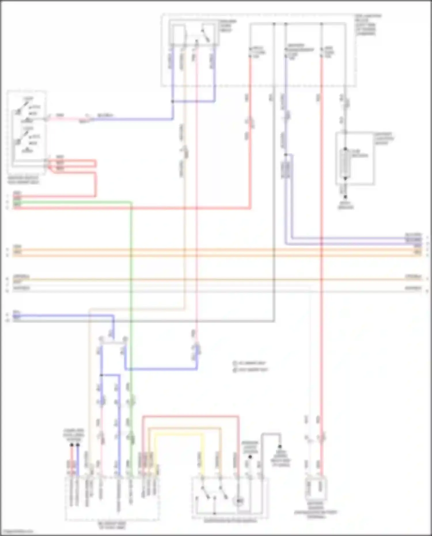 Sorento Kia IV facelift (2023-2024): Wiring diagram engine performance 1.6l turbo hybrid, hybrid control circuit (3 of 7)