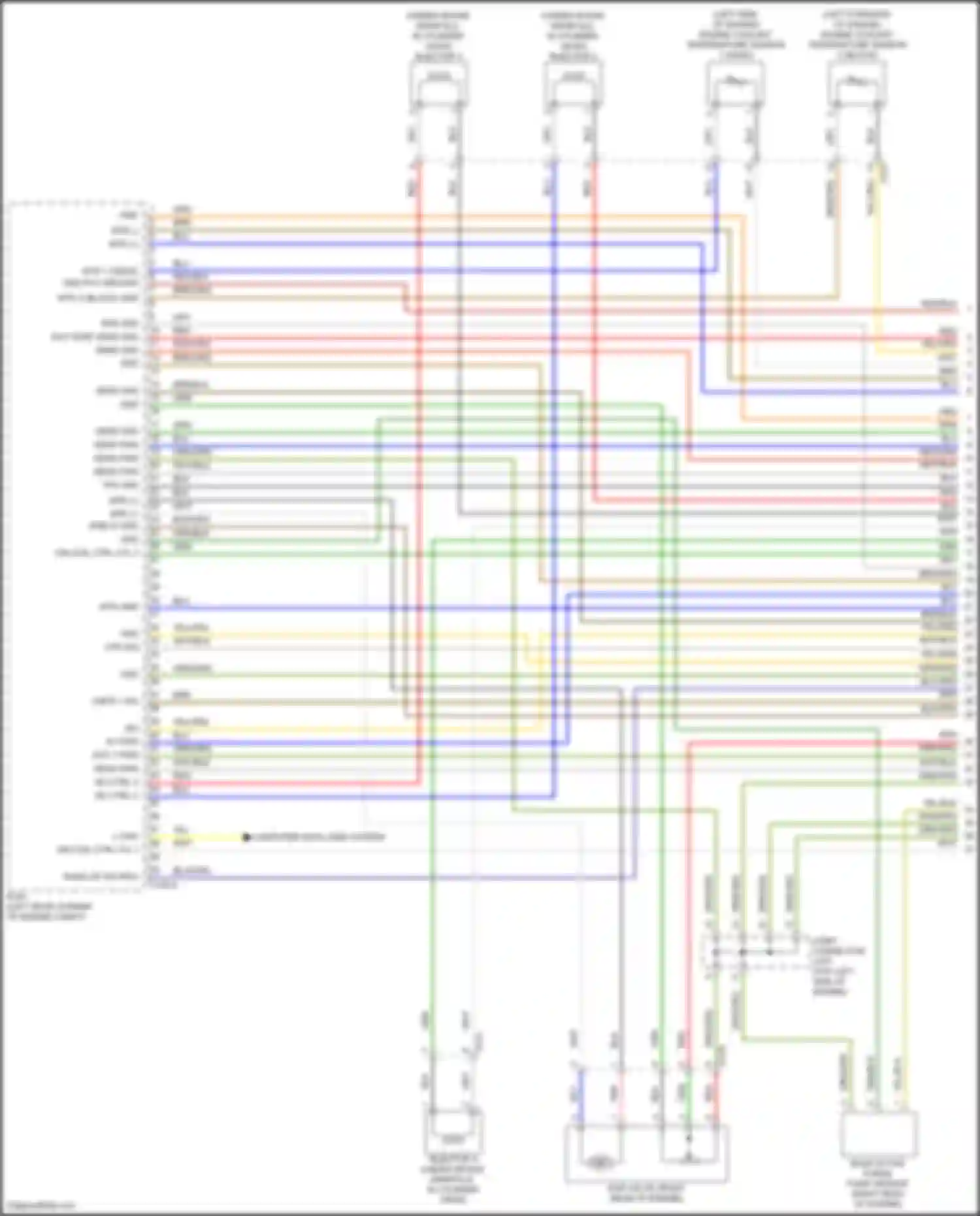 Sorento Kia IV facelift (2023-2024): Wiring diagram engine performance 1.6l turbo plug-in hybrid, engine controls circuit (1 of 8)