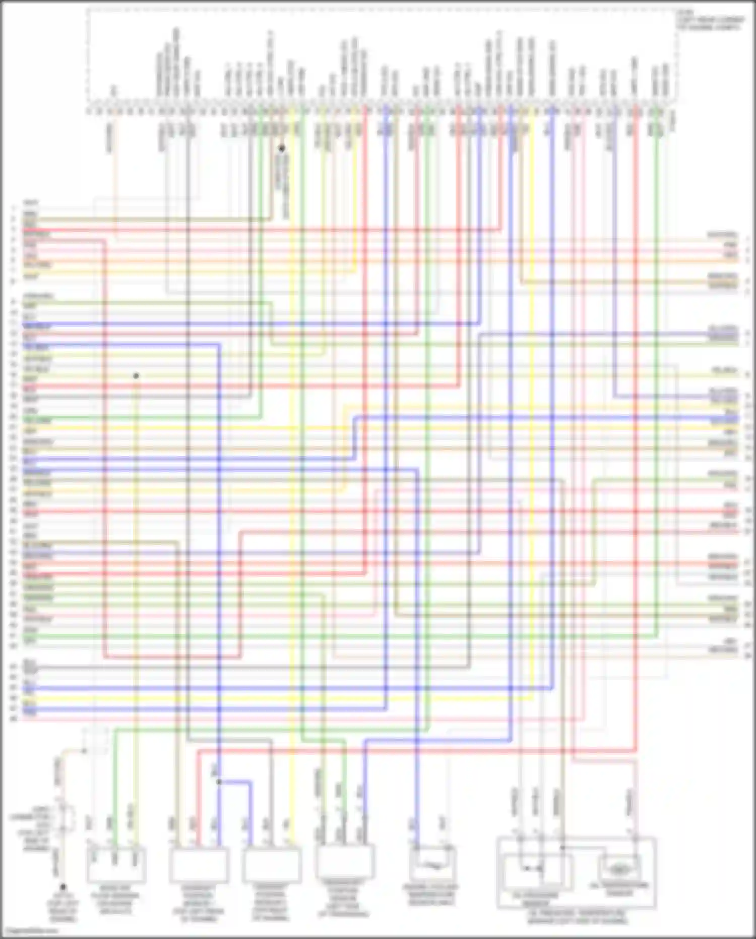 Sorento Kia IV facelift (2023-2024): Wiring diagram engine performance 1.6l turbo plug-in hybrid, engine controls circuit (3 of 8)