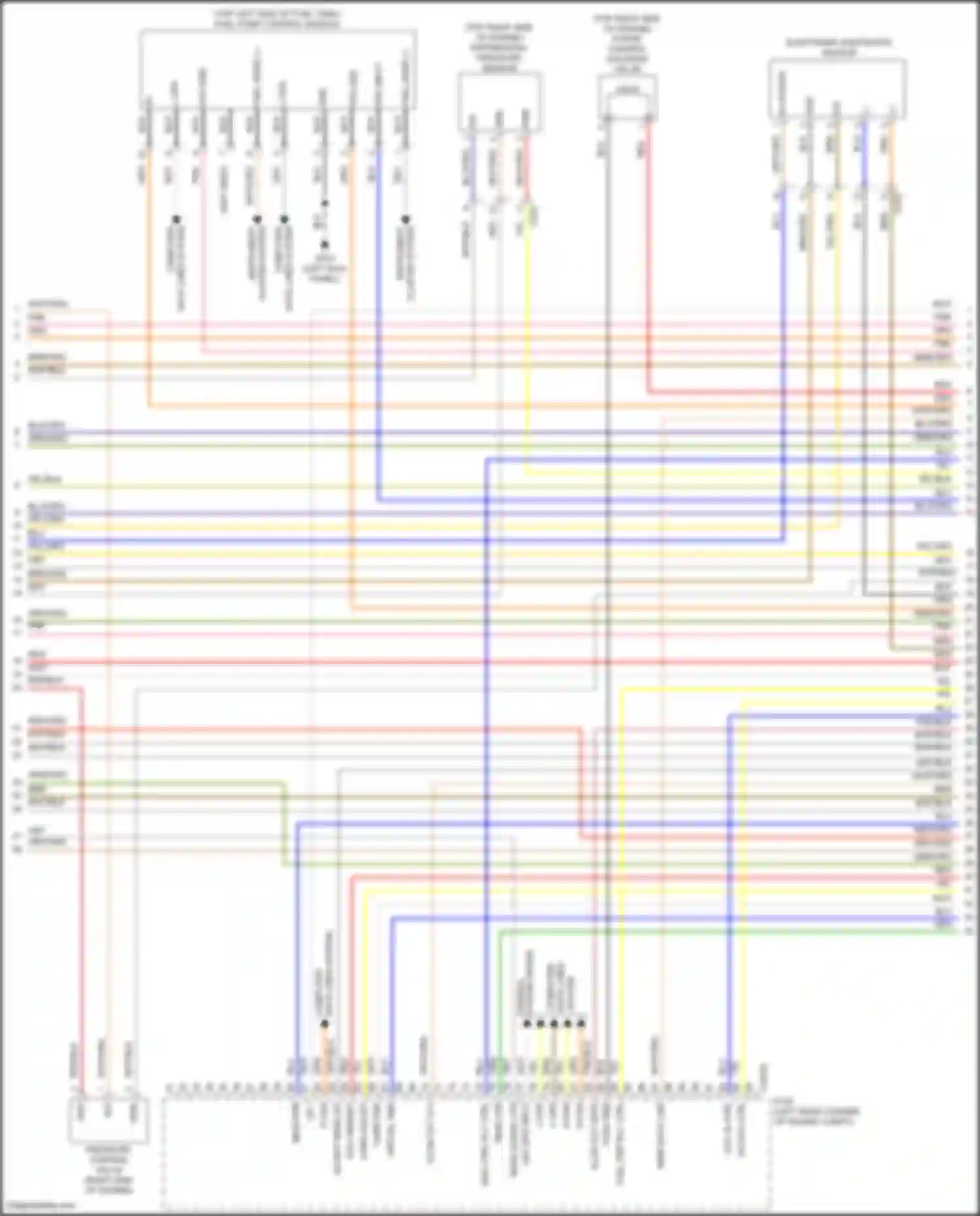 Sorento Kia IV facelift (2023-2024): Wiring diagram engine performance 1.6l turbo plug-in hybrid, engine controls circuit (4 of 8)