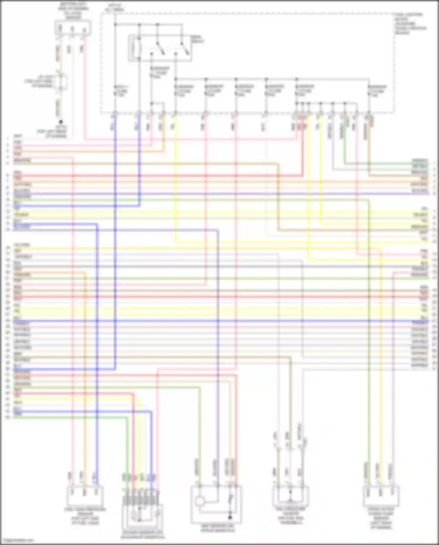 Sorento Kia IV facelift (2023-2024): Wiring diagram engine performance 1.6l turbo plug-in hybrid, engine controls circuit (5 of 8)