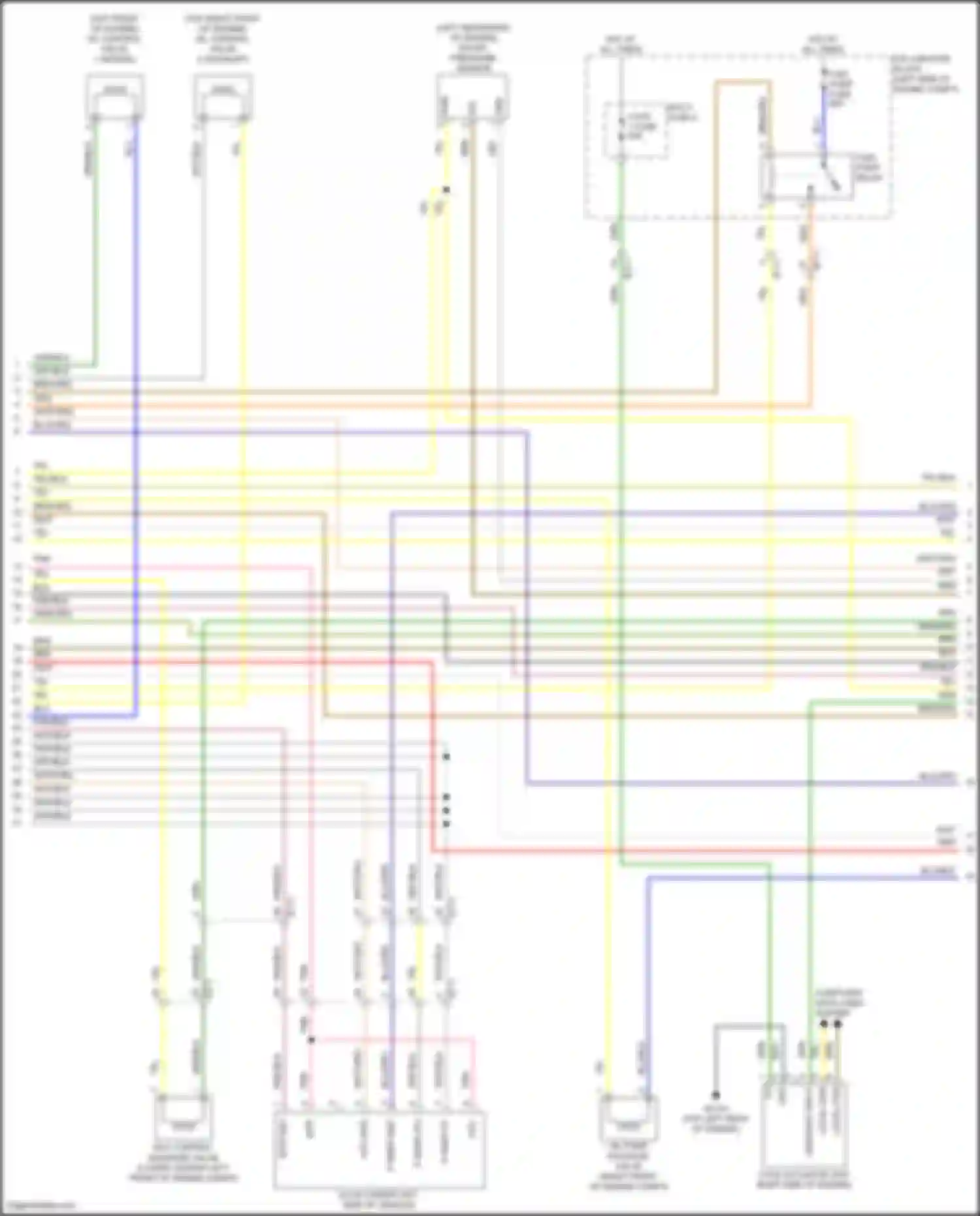 Sorento Kia IV facelift (2023-2024): Wiring diagram engine performance 1.6l turbo plug-in hybrid, engine controls circuit (6 of 8)