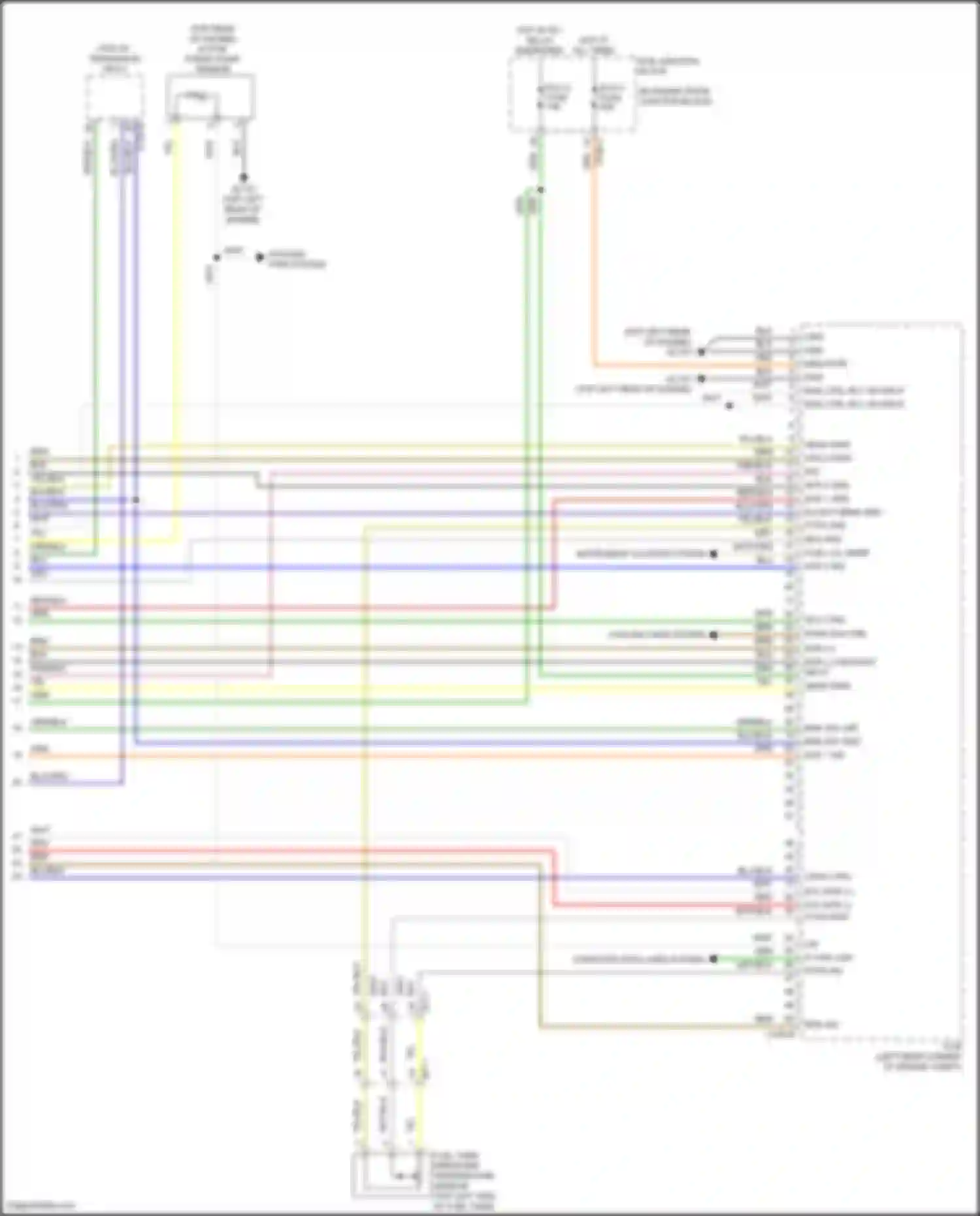 Sorento Kia IV facelift (2023-2024): Wiring diagram engine performance 1.6l turbo plug-in hybrid, engine controls circuit (8 of 8)