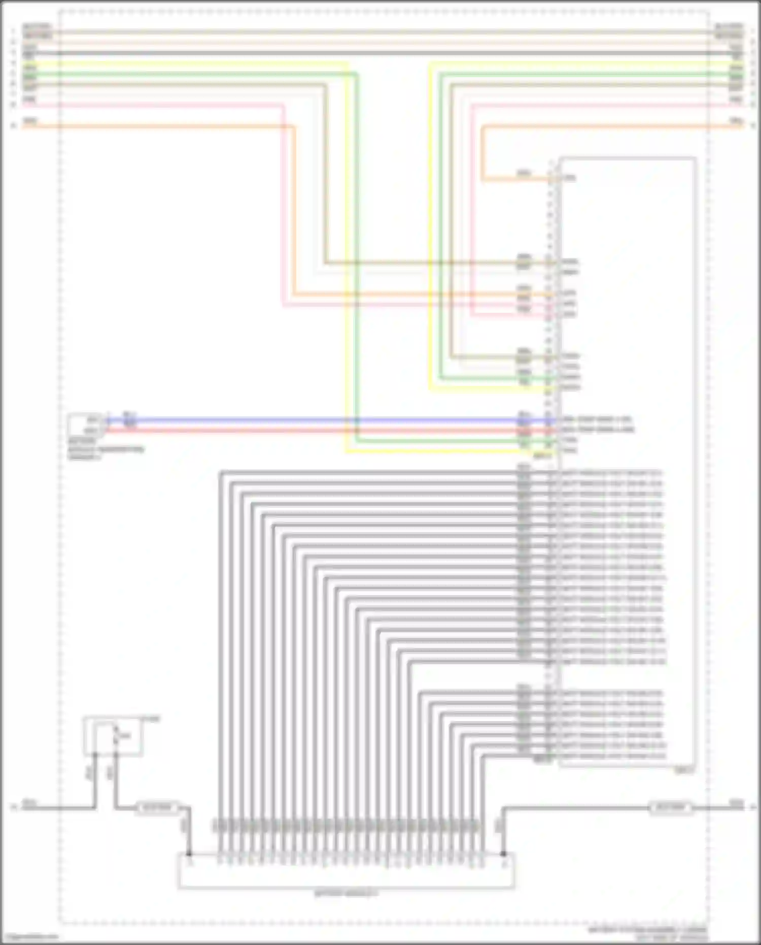 Sorento Kia IV facelift (2023-2024): Wiring diagram engine performance 1.6l turbo plug-in hybrid, hybrid control circuit (11 of 12)