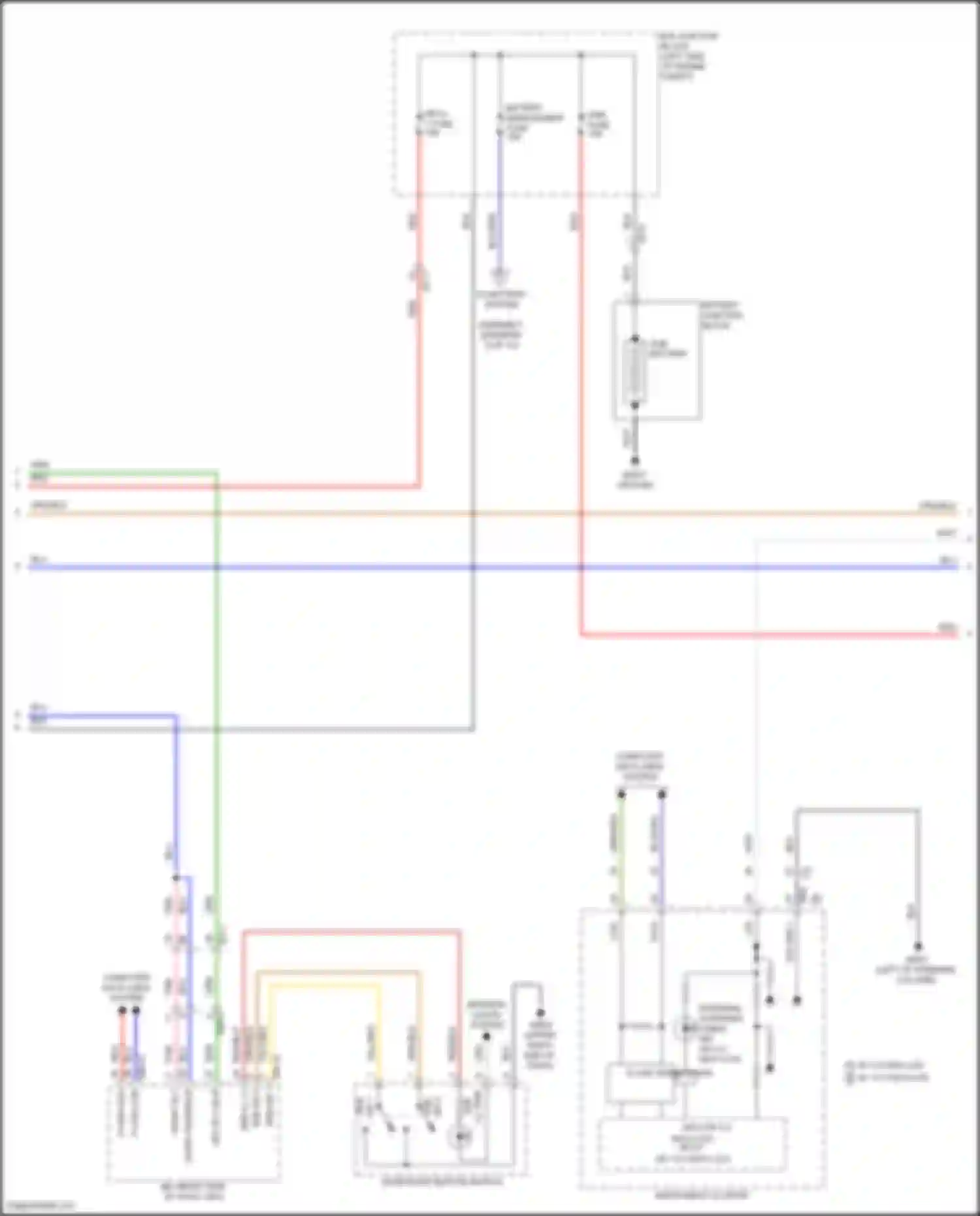 Sorento Kia IV facelift (2023-2024): Wiring diagram engine performance 1.6l turbo plug-in hybrid, hybrid control circuit (3 of 12)