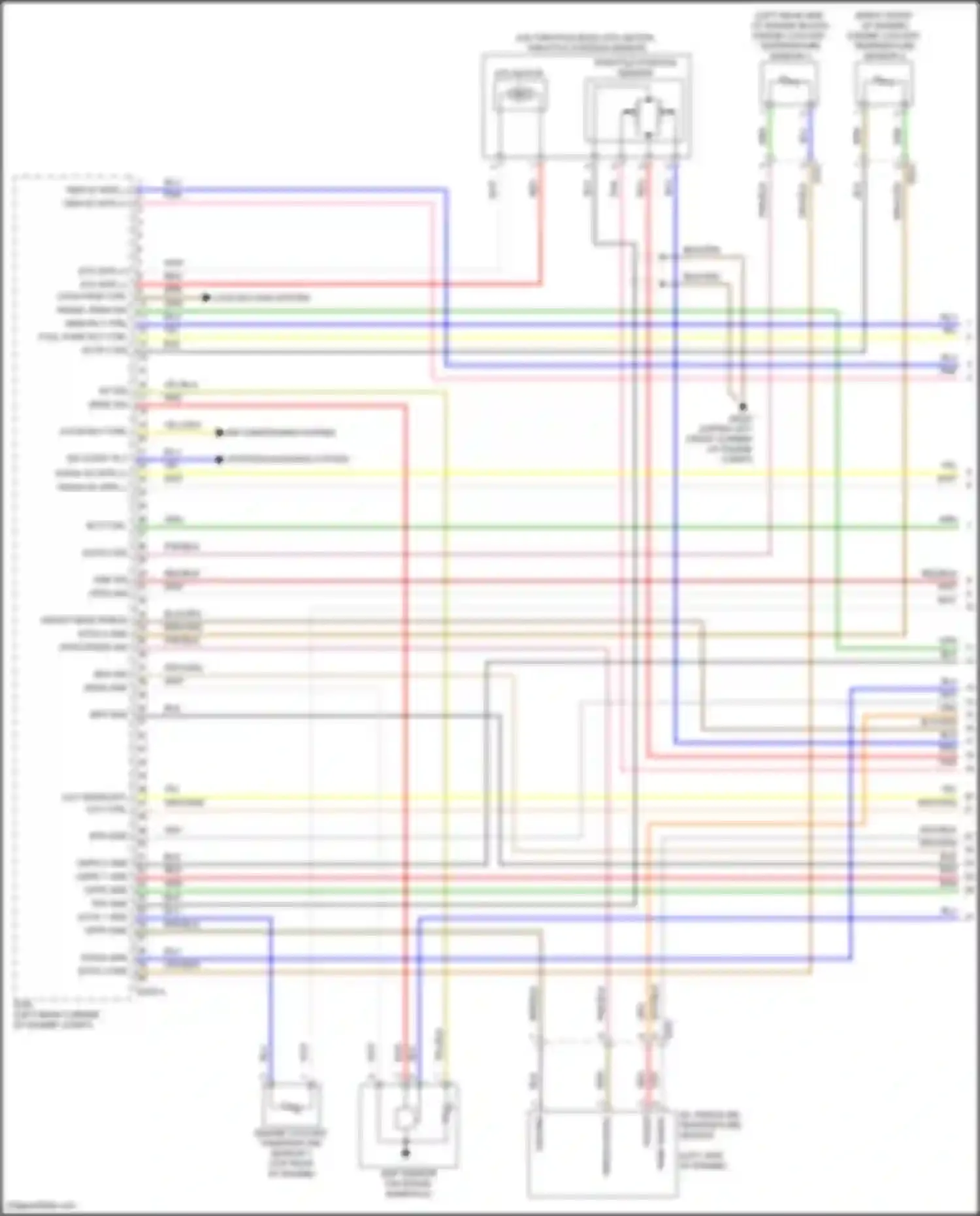 Sorento Kia IV facelift (2023-2024): Wiring diagram engine performance 2.5l turbo, engine controls circuit (1 of 8)