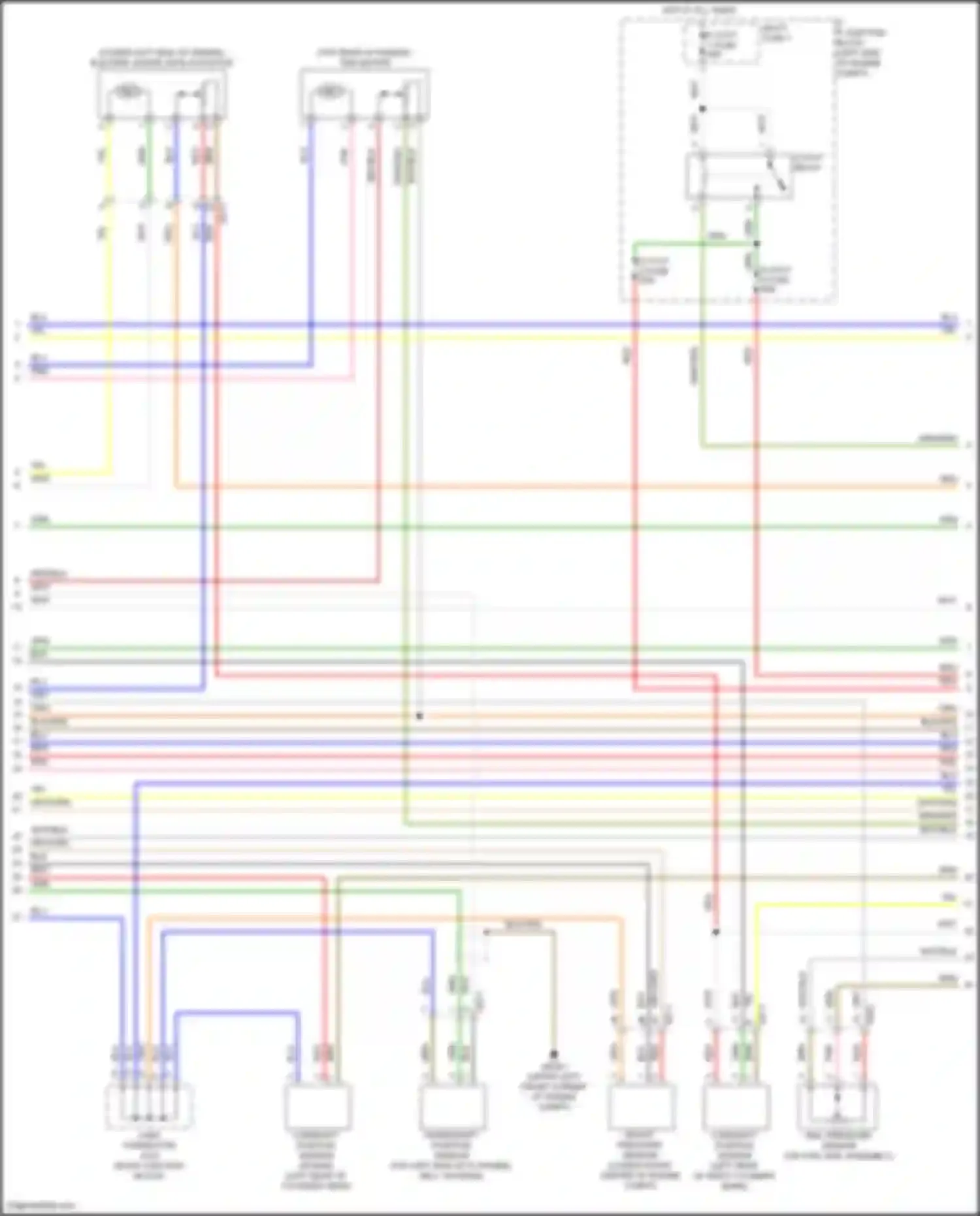 Sorento Kia IV facelift (2023-2024): Wiring diagram engine performance 2.5l turbo, engine controls circuit (2 of 8)