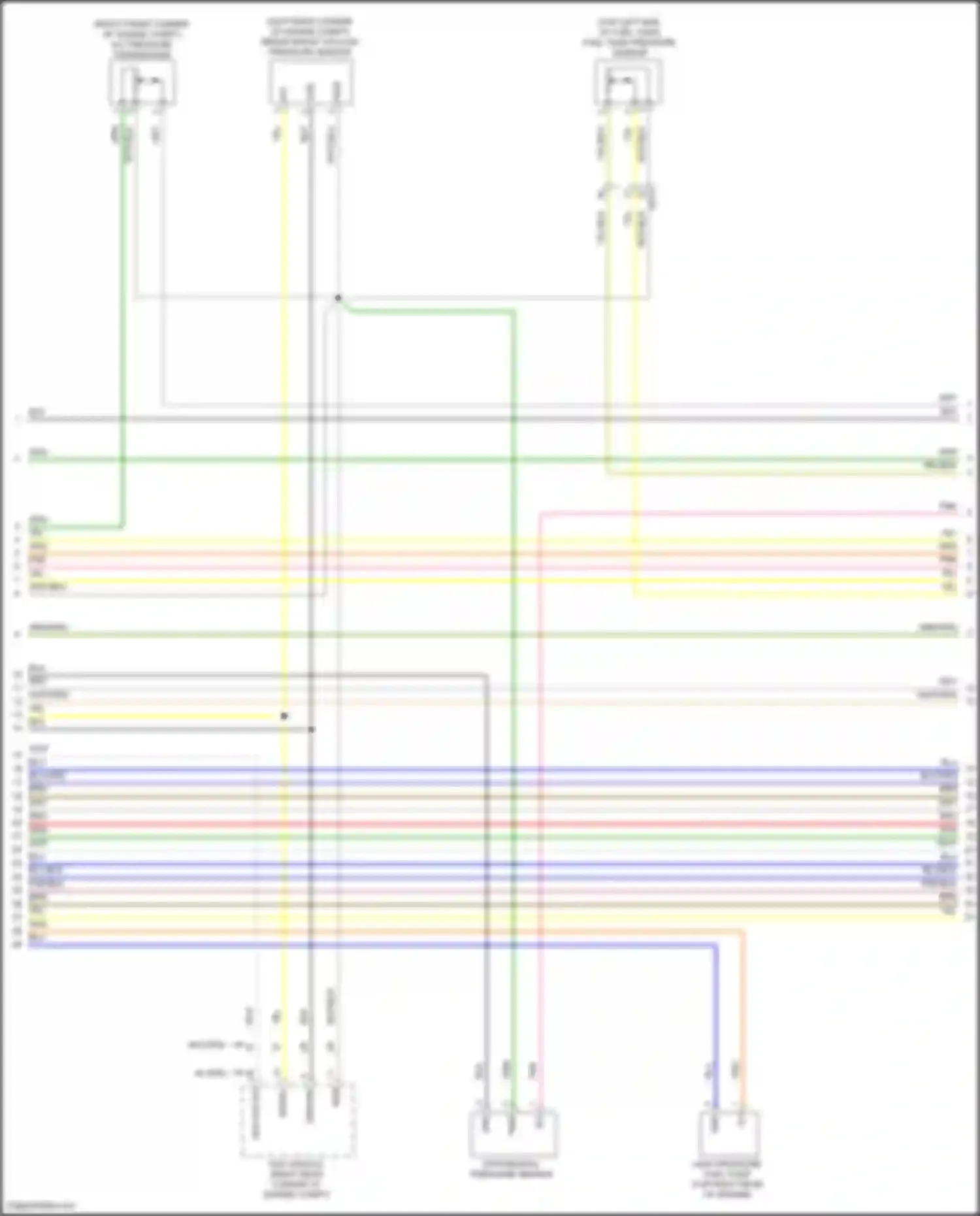Sorento Kia IV facelift (2023-2024): Wiring diagram engine performance 2.5l turbo, engine controls circuit (6 of 8)