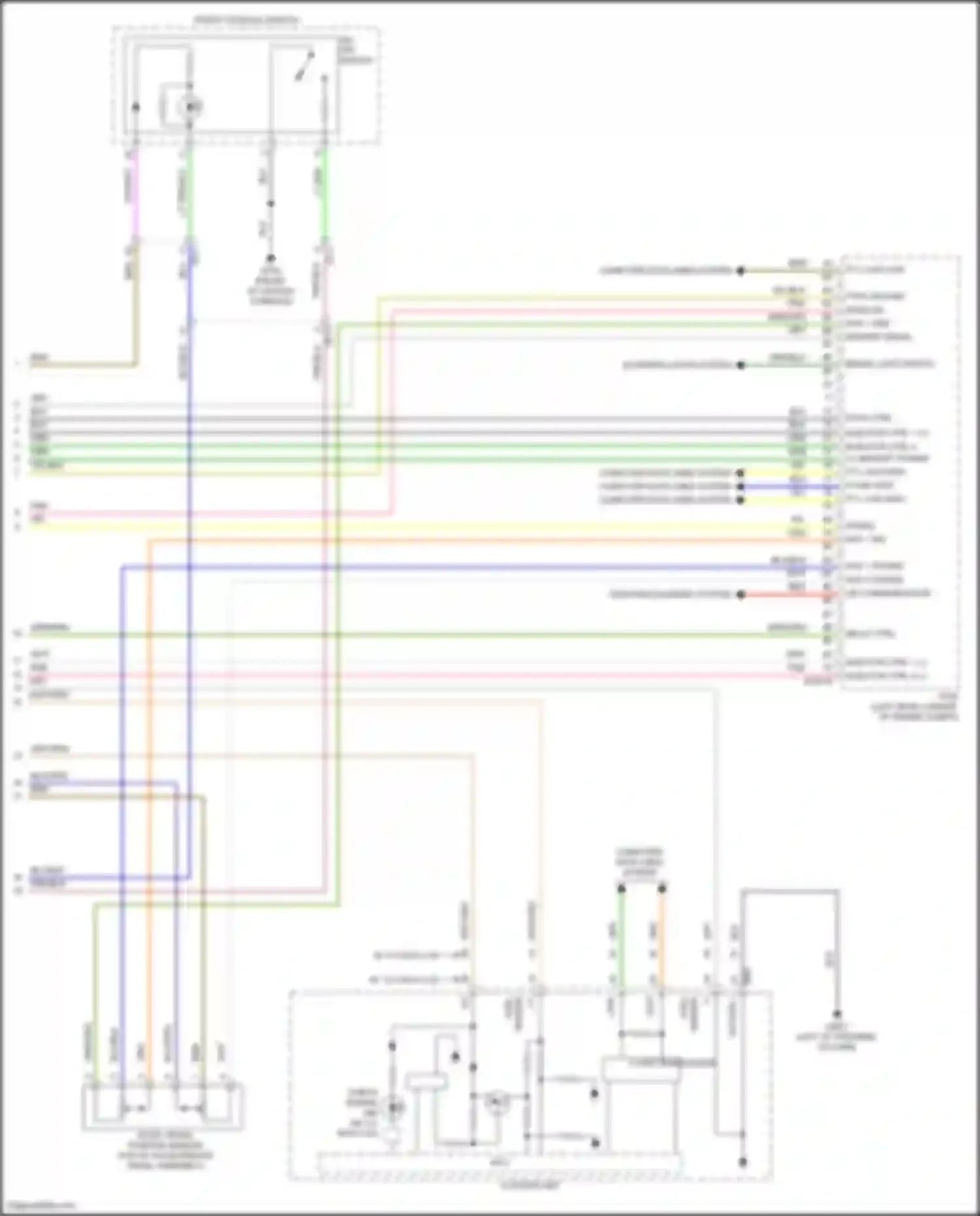 Sorento Kia IV facelift (2023-2024): Wiring diagram engine performance 2.5l turbo, engine controls circuit (8 of 8)