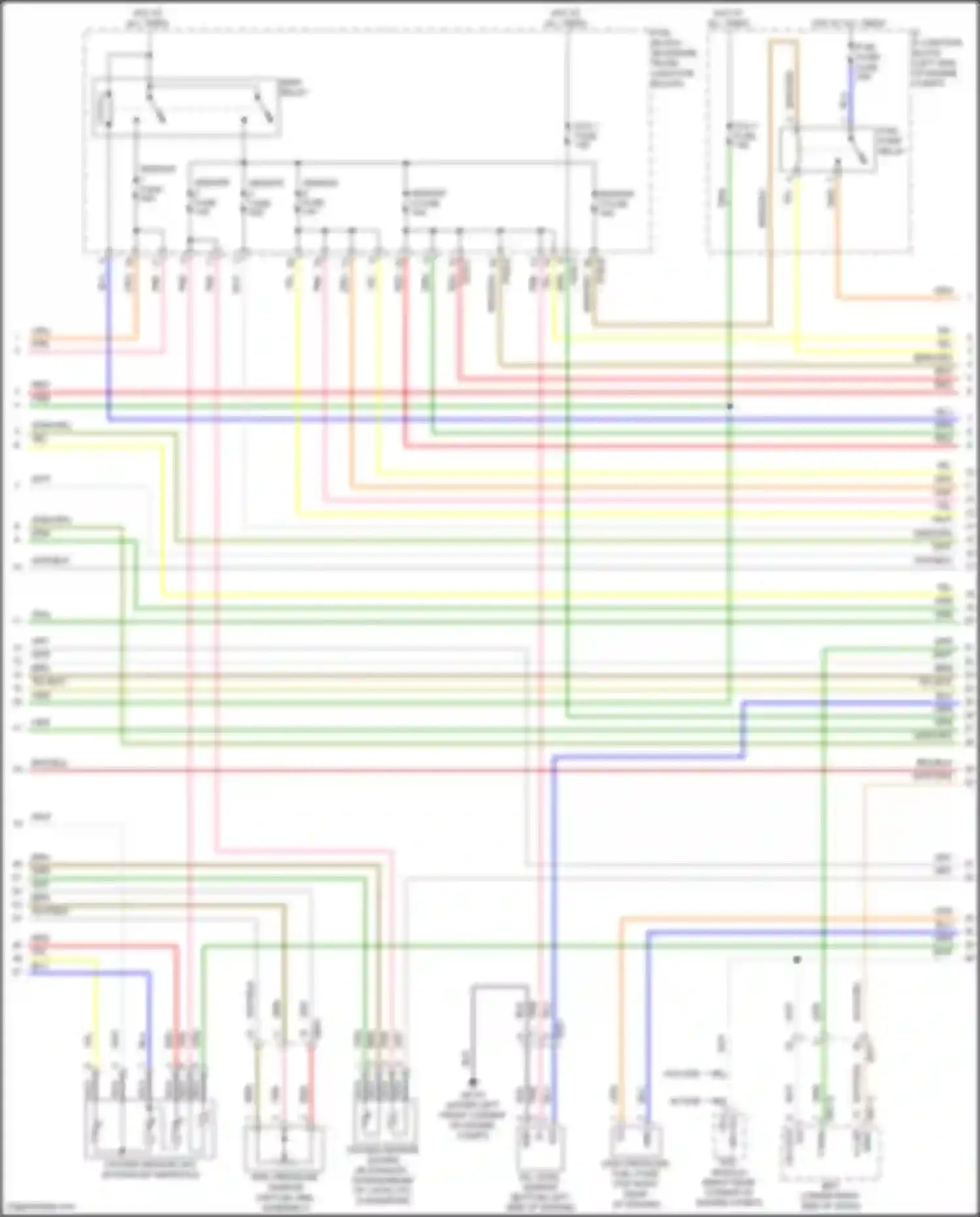Sorento Kia IV facelift (2023-2024): Wiring diagram engine performance 2.5l, engine controls circuit (5 of 8)