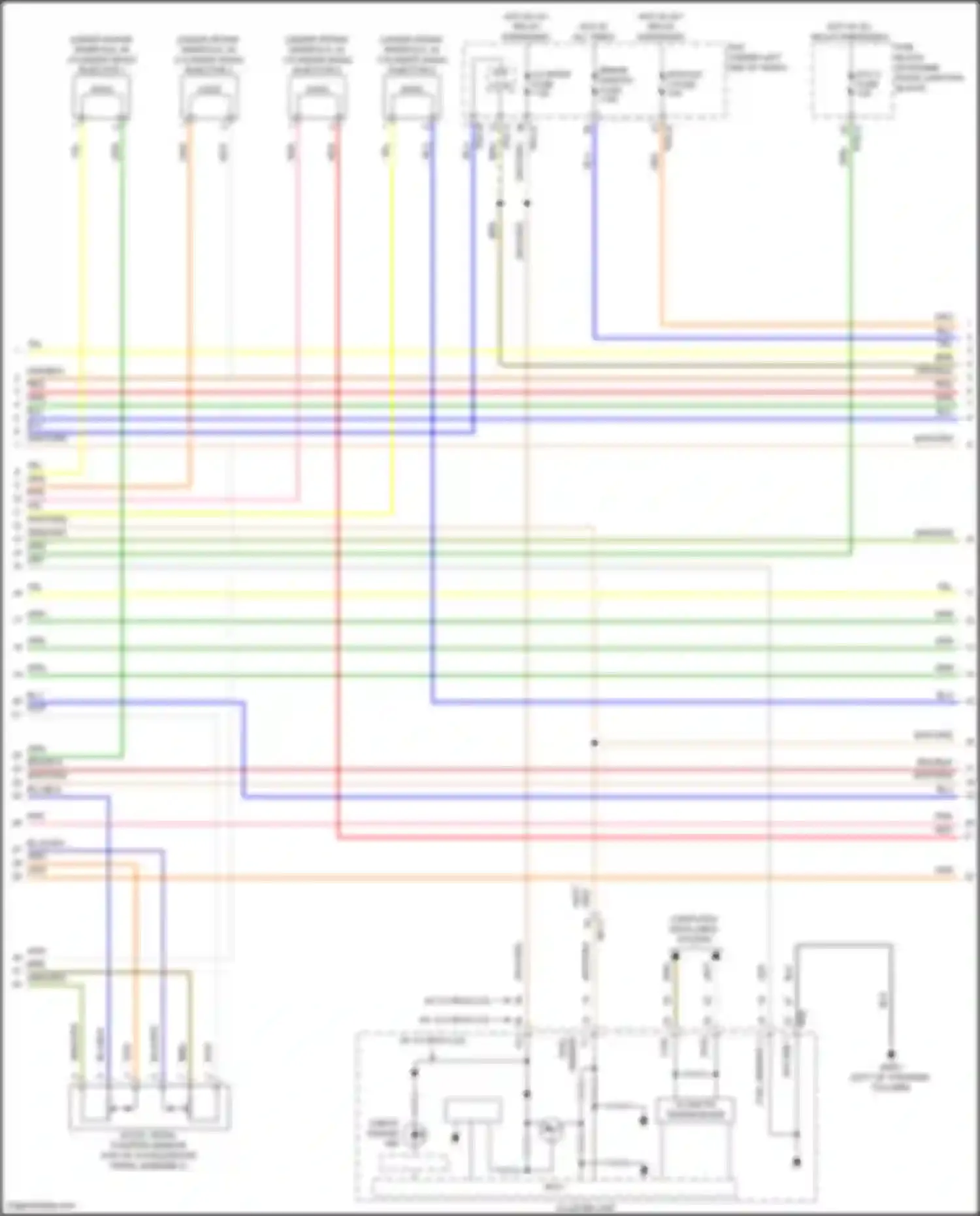 Sorento Kia IV facelift (2023-2024): Wiring diagram engine performance 2.5l, engine controls circuit (7 of 8)