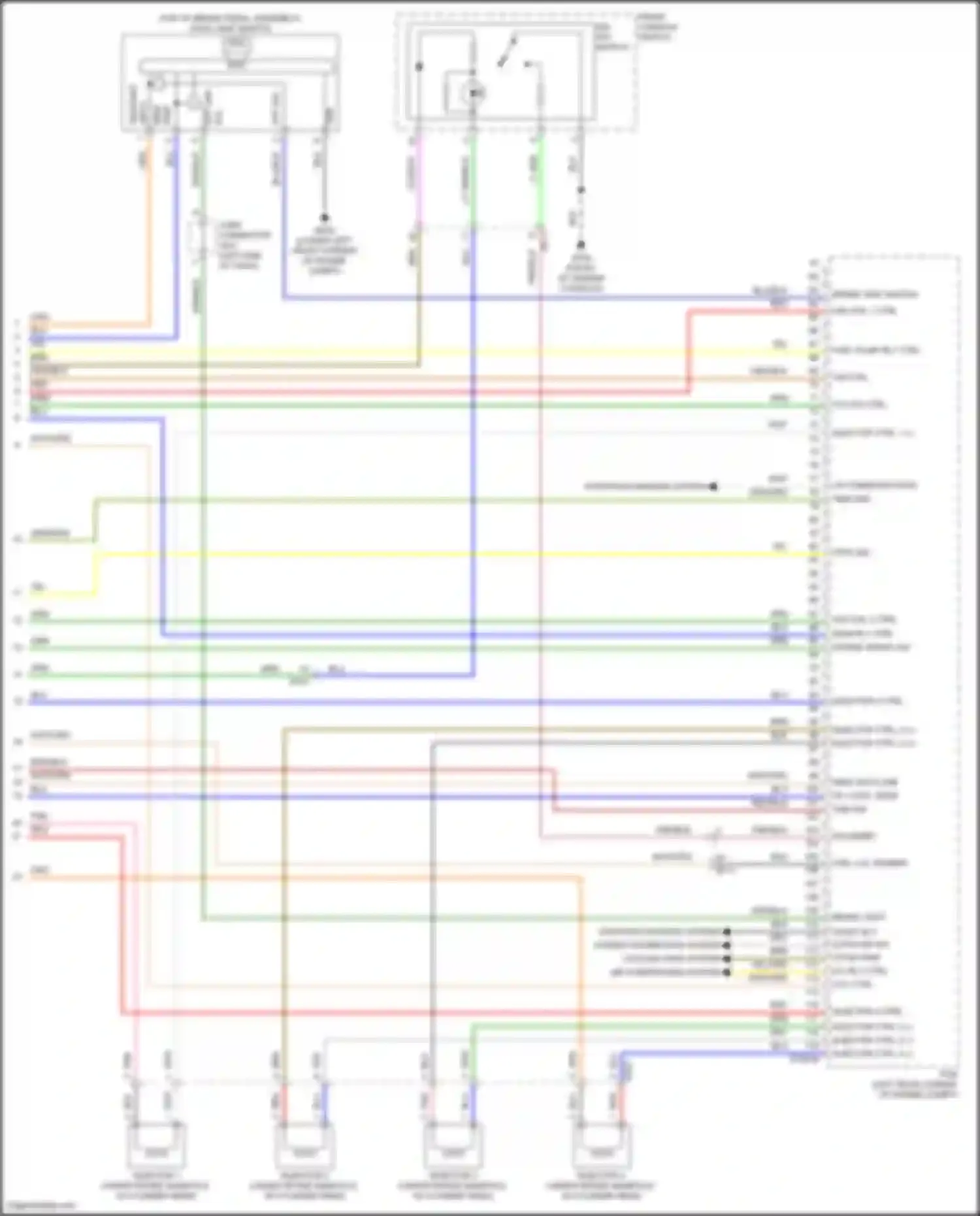 Sorento Kia IV facelift (2023-2024): Wiring diagram engine performance 2.5l, engine controls circuit (8 of 8)