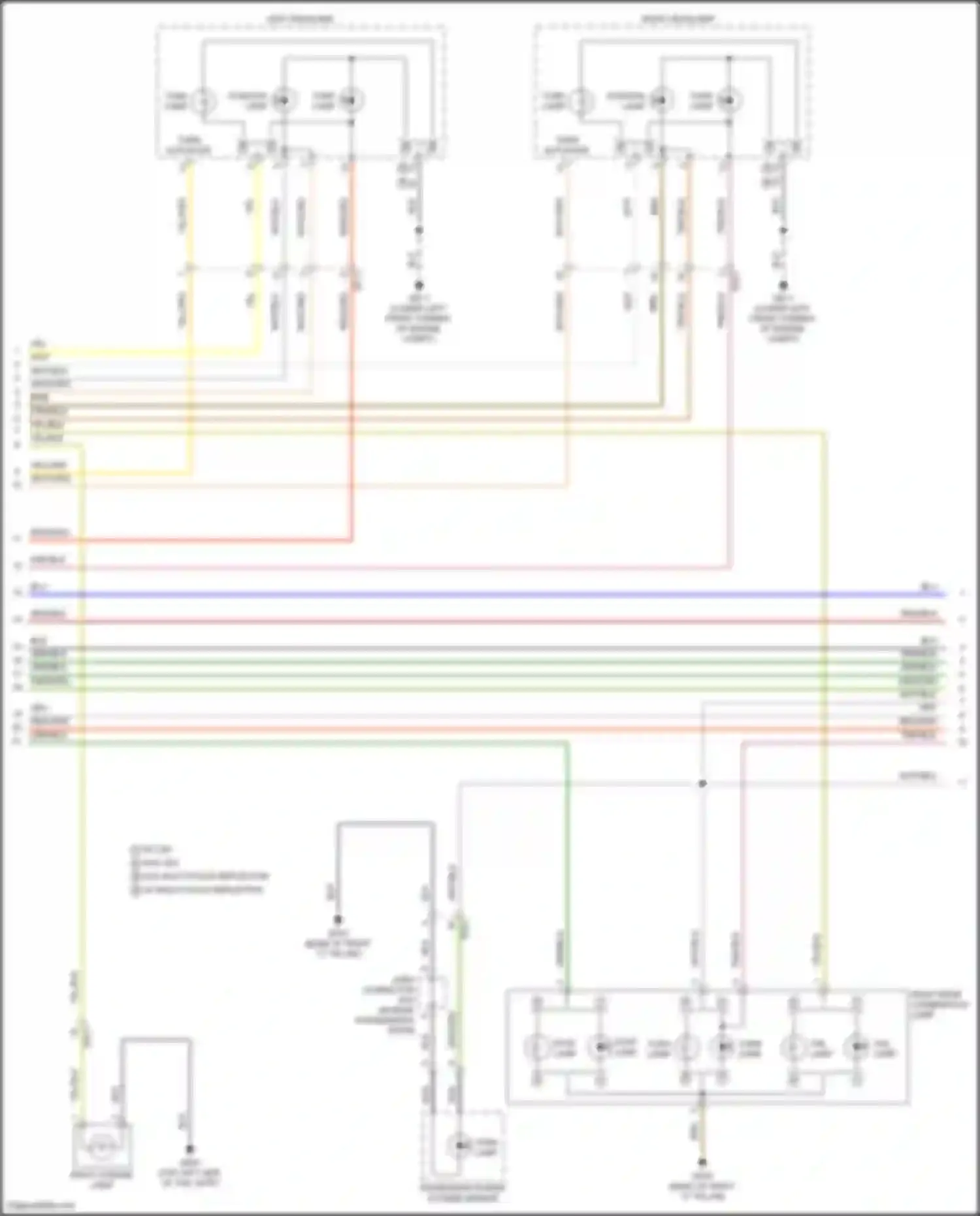 Sorento Kia IV facelift (2023-2024): Exterior lamps circuit, hybrid (2 of 4)