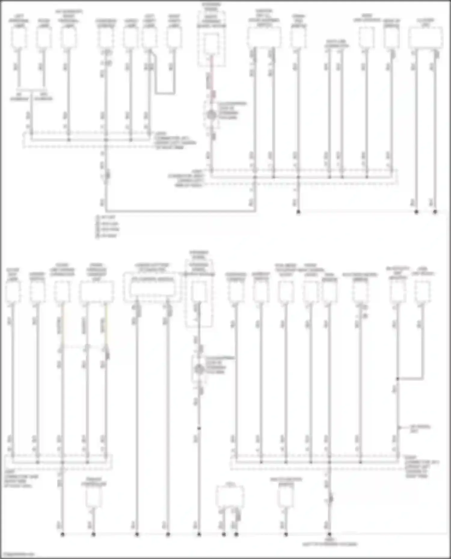 Sorento Kia IV facelift (2023-2024): Ground distribution circuit, except hybrid (1 of 8)