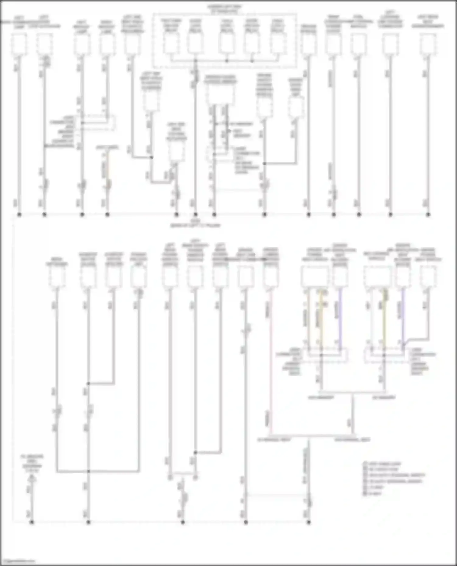 Sorento Kia IV facelift (2023-2024): Ground distribution circuit, except hybrid (5 of 8)