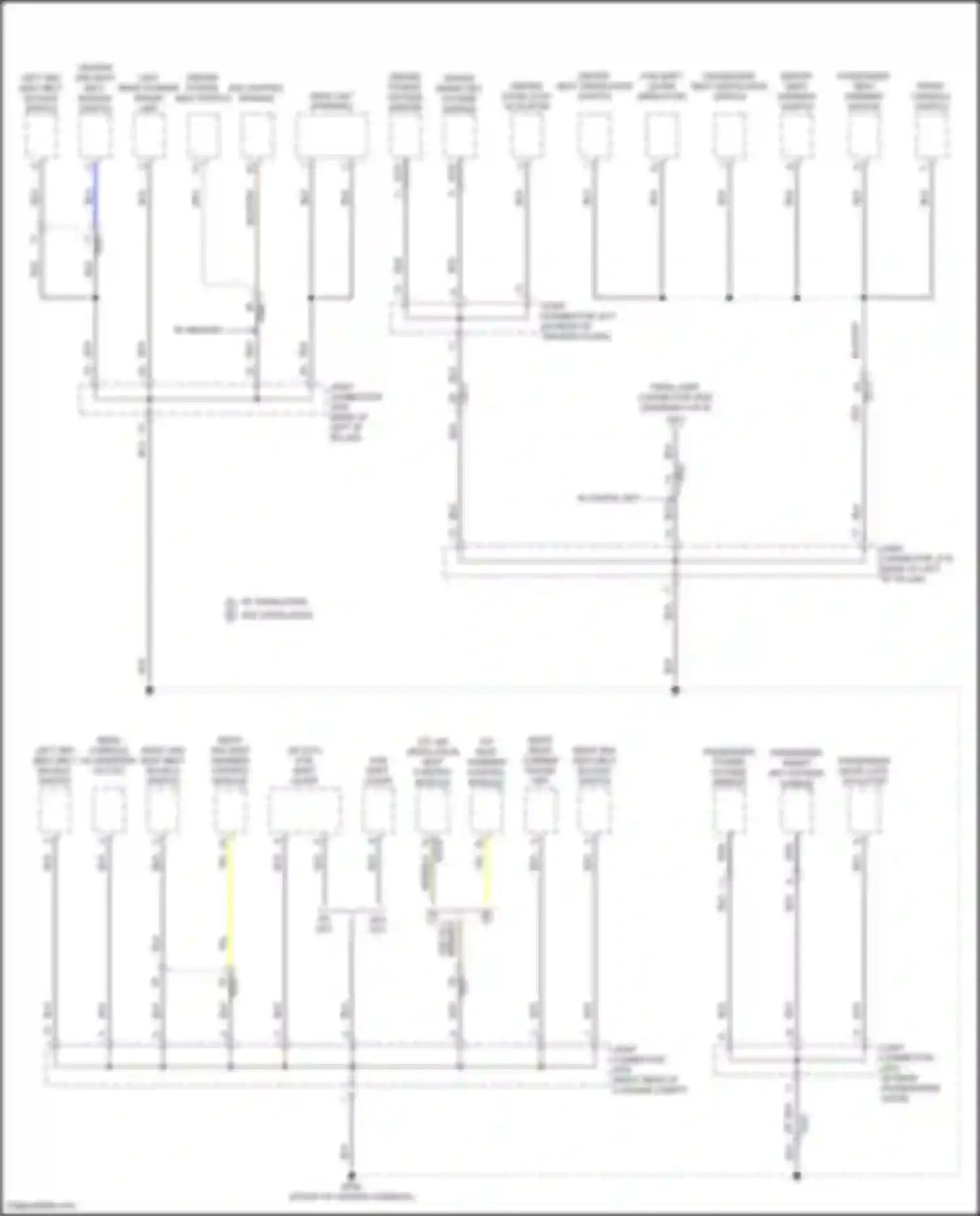Sorento Kia IV facelift (2023-2024): Ground distribution circuit, except hybrid (6 of 8)