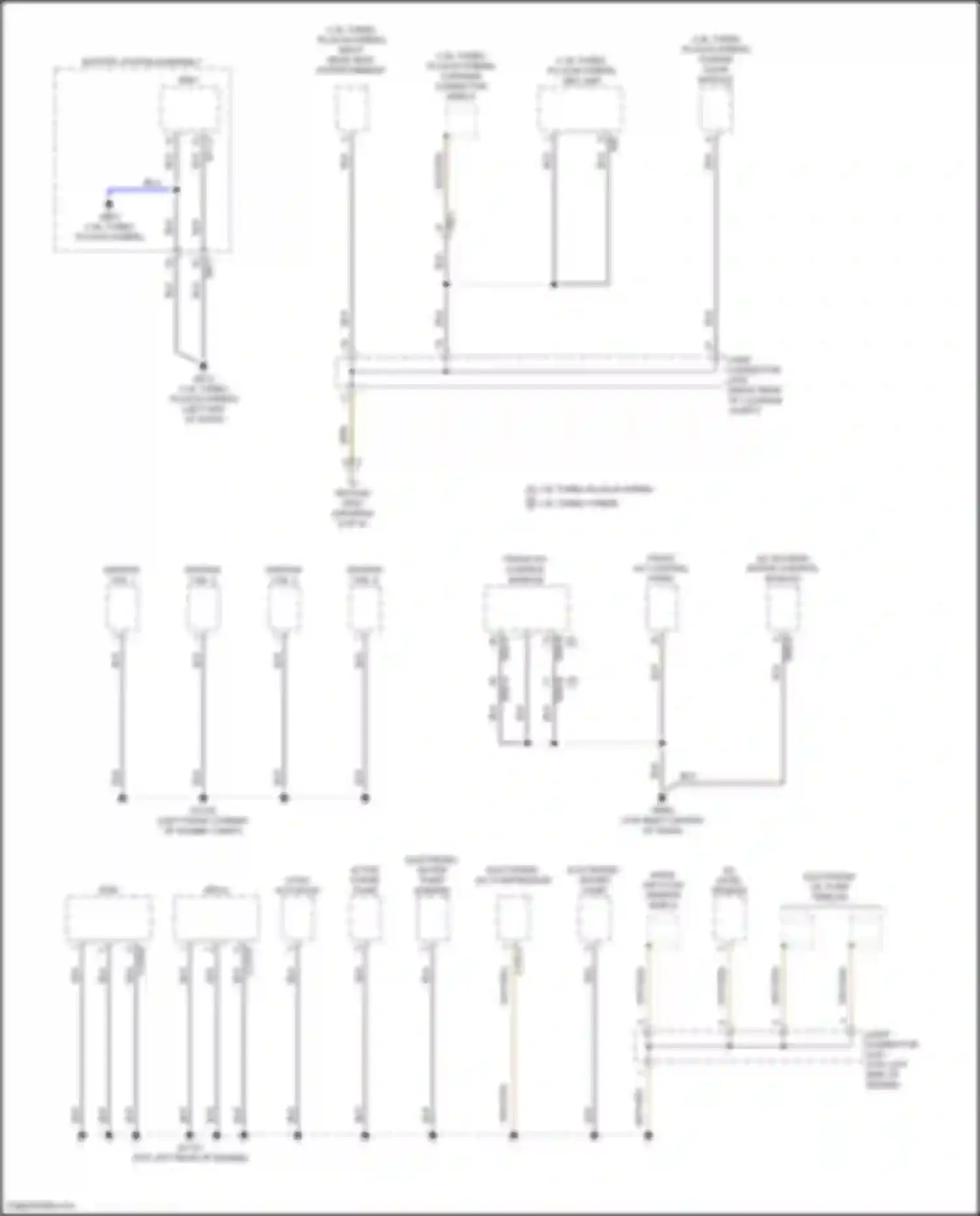 Sorento Kia IV facelift (2023-2024): Ground distribution circuit, hybrid (1 of 8)