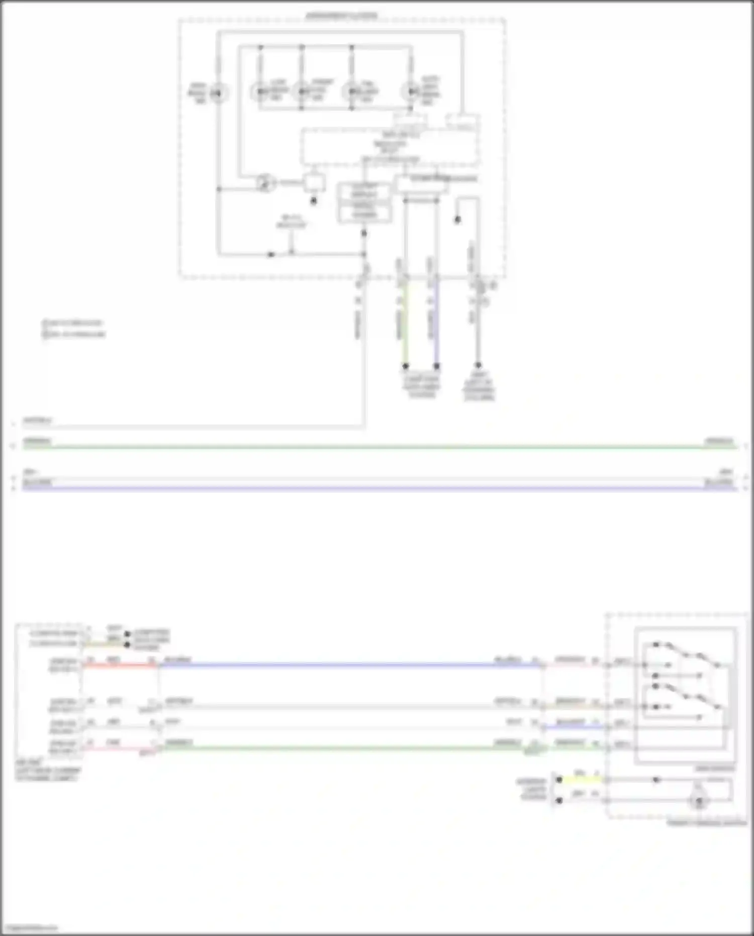 Sorento Kia IV facelift (2023-2024): Autolamps circuit, hybrid (2 of 3)