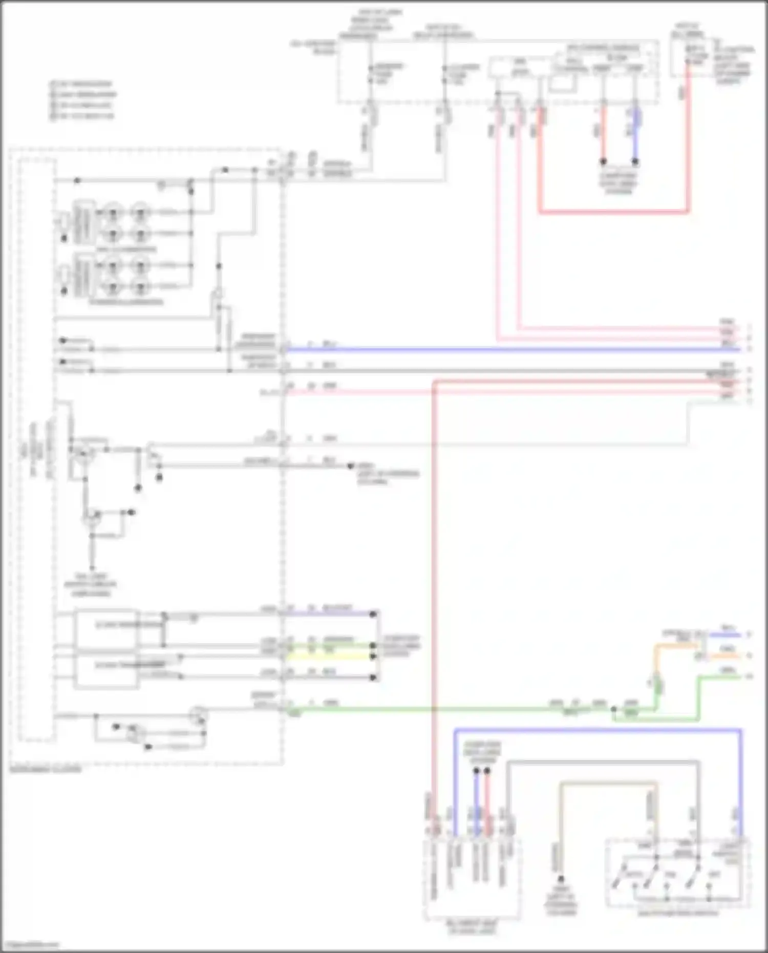 Sorento Kia IV facelift (2023-2024): Instrument illumination circuit, hybrid (1 of 3)