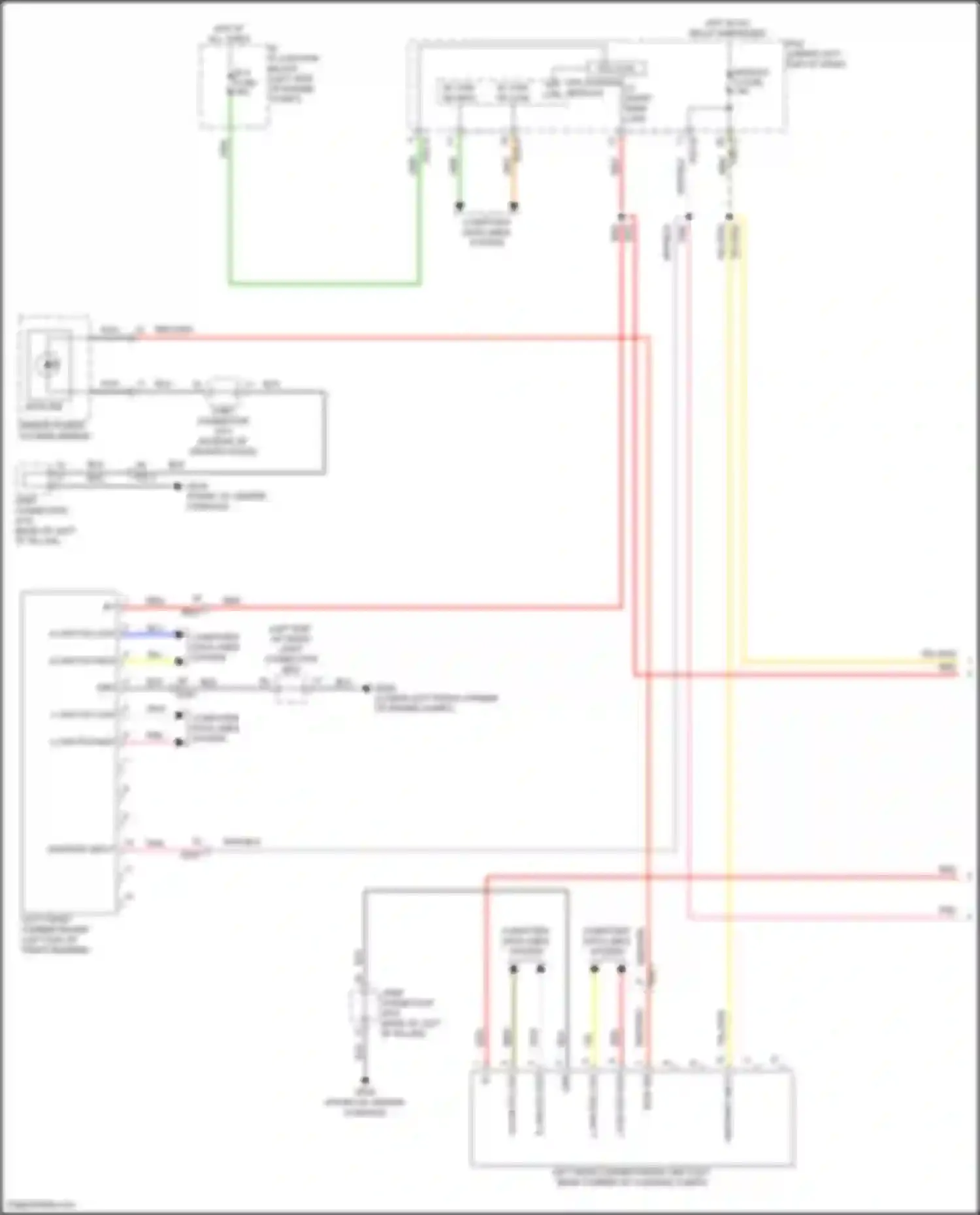 Sorento Kia IV facelift (2023-2024): Blind spot information system circuit, except hybrid (1 of 2)