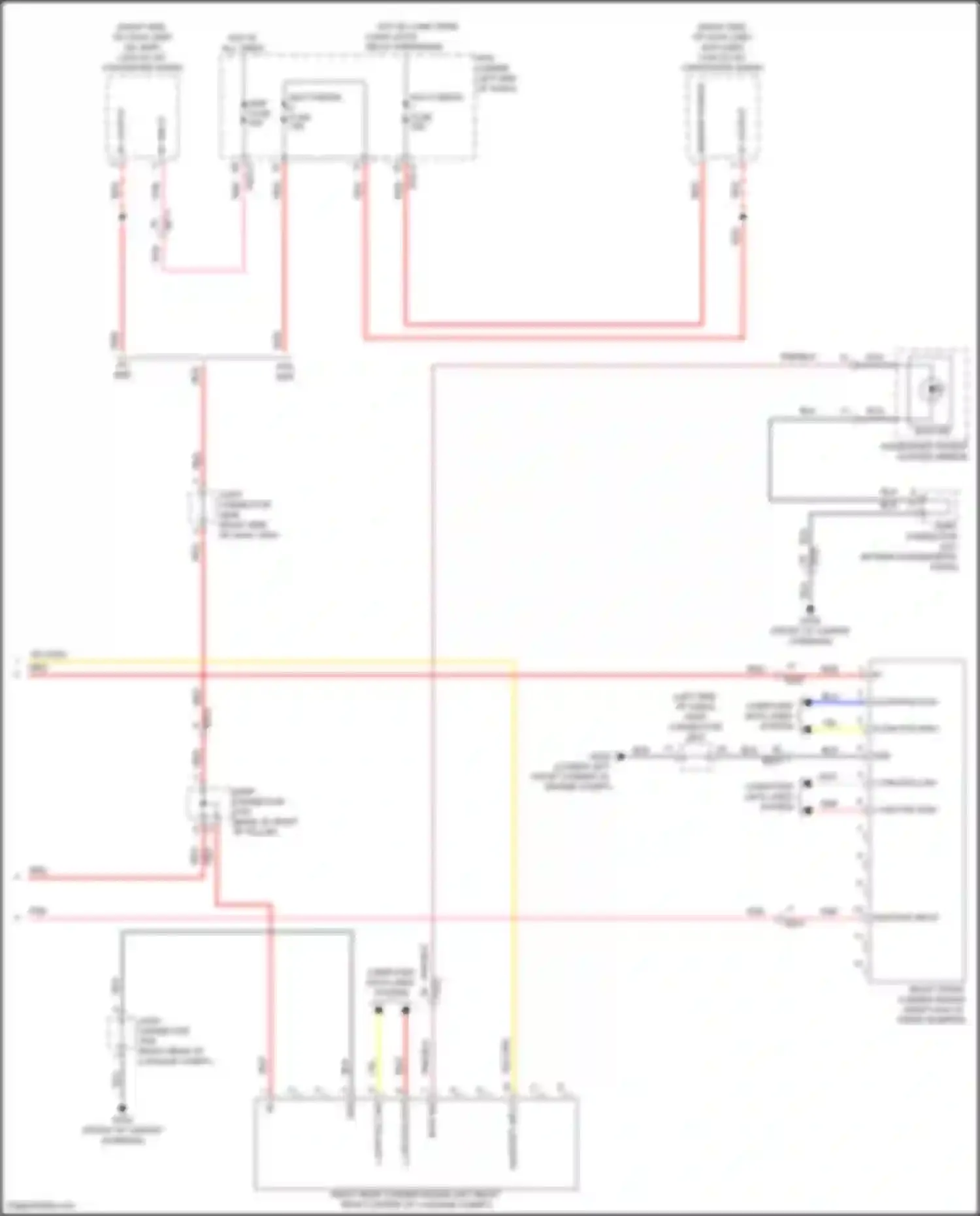 Sorento Kia IV facelift (2023-2024): Blind spot information system circuit, except hybrid (2 of 2)