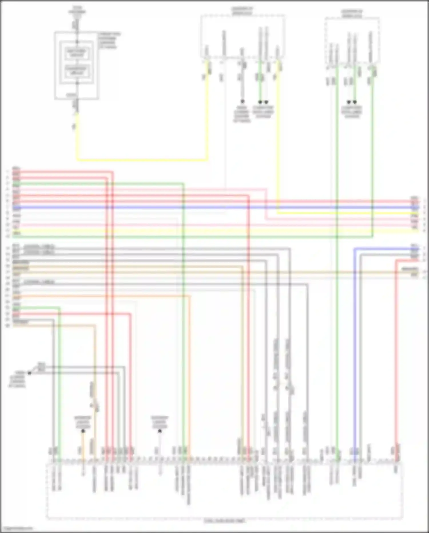 Sorento Kia IV facelift (2023-2024): Navigation circuit, except hybrid w/ amplifier (4 of 6)